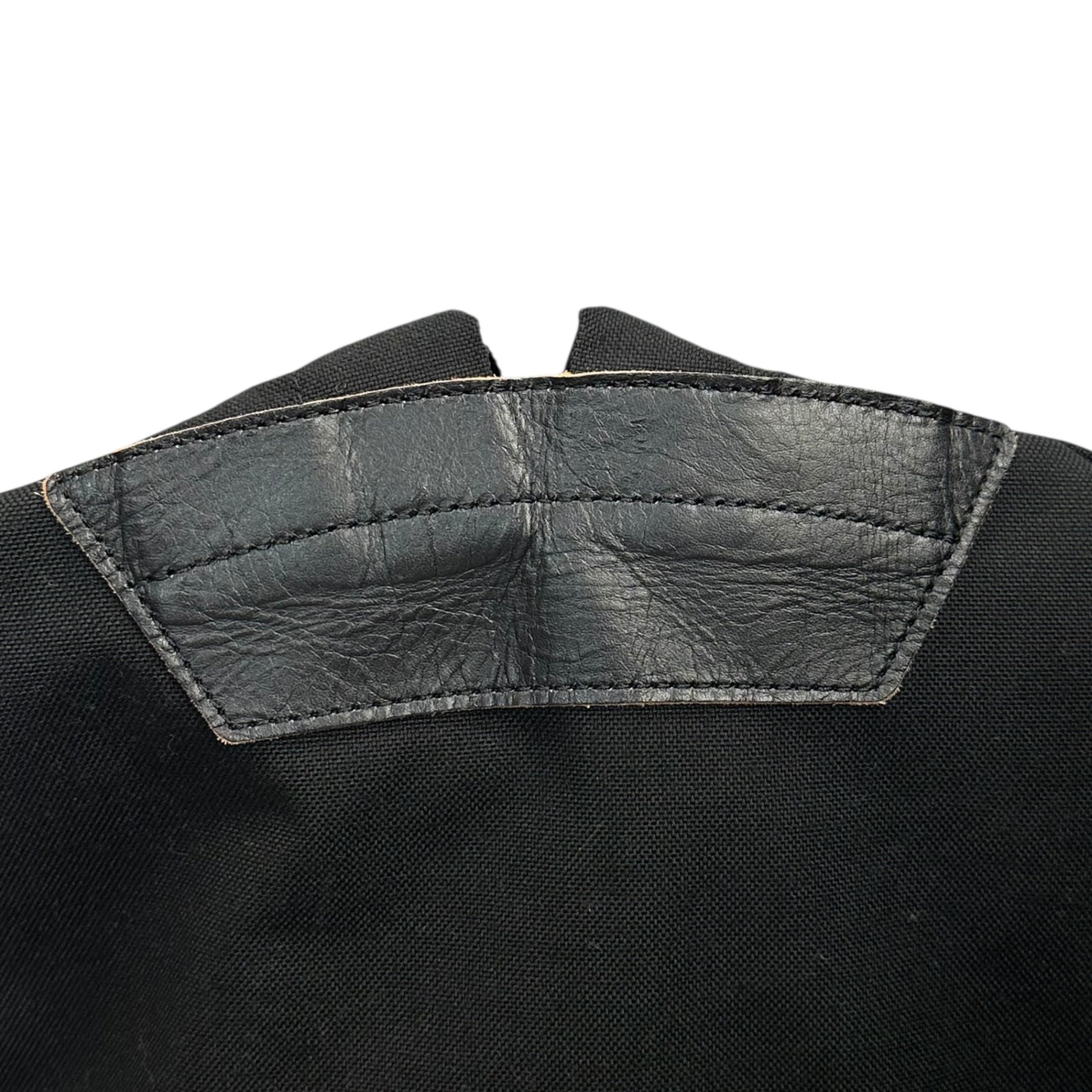 COMME des GARCONS HOMME PLUS(コムデギャルソンオムプリュス) Nylon Daypack Backpack ナイロン デイパック リュック PZ-K205 ブラック 部分レザー 定番人気商品