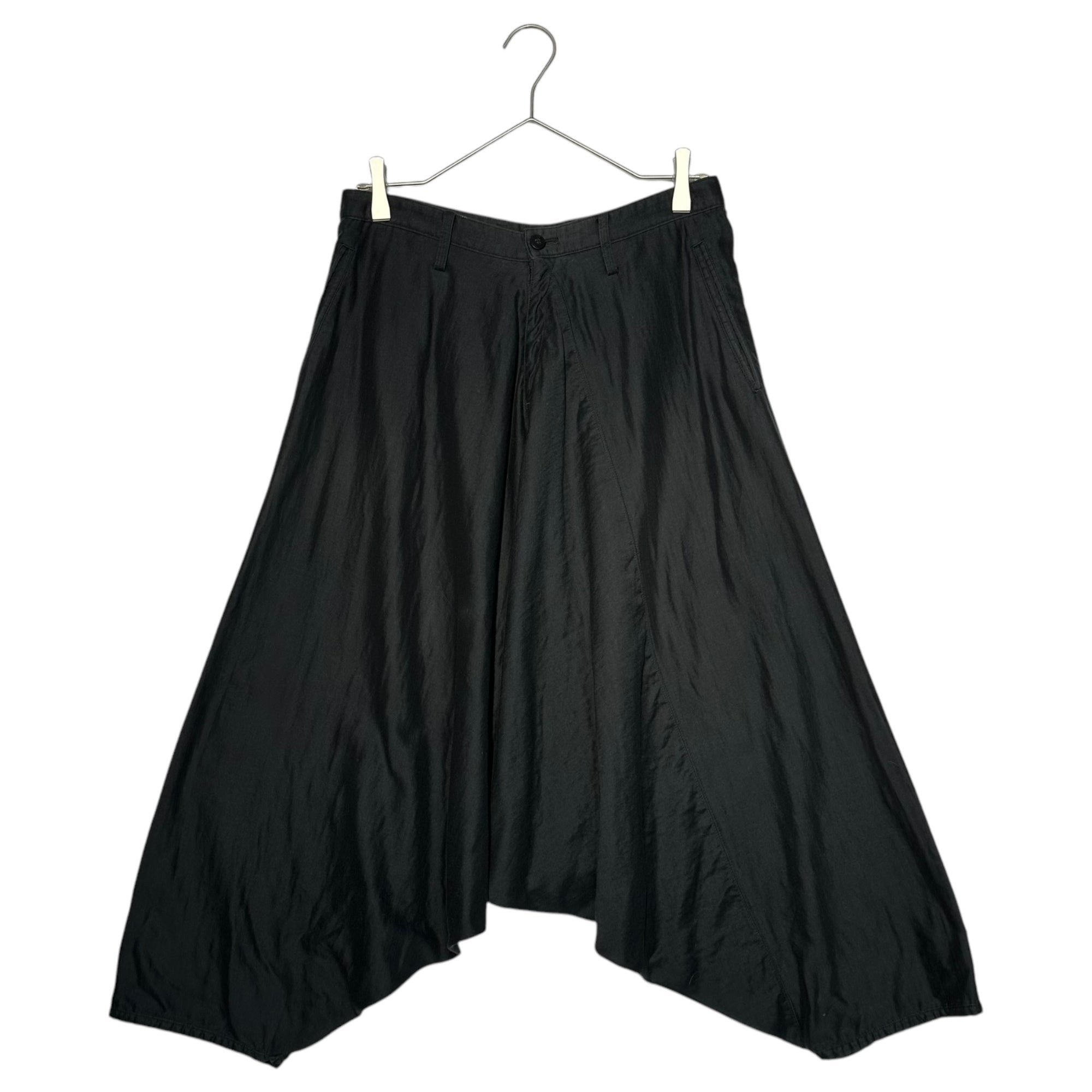 ISSEY MIYAKE MEN(イッセイミヤケメン) 12SS Wide Hakama Sarouel Cropped Pants ワイド 袴 サルエル クロップド パンツ ME21FF174 1(S) ブラック