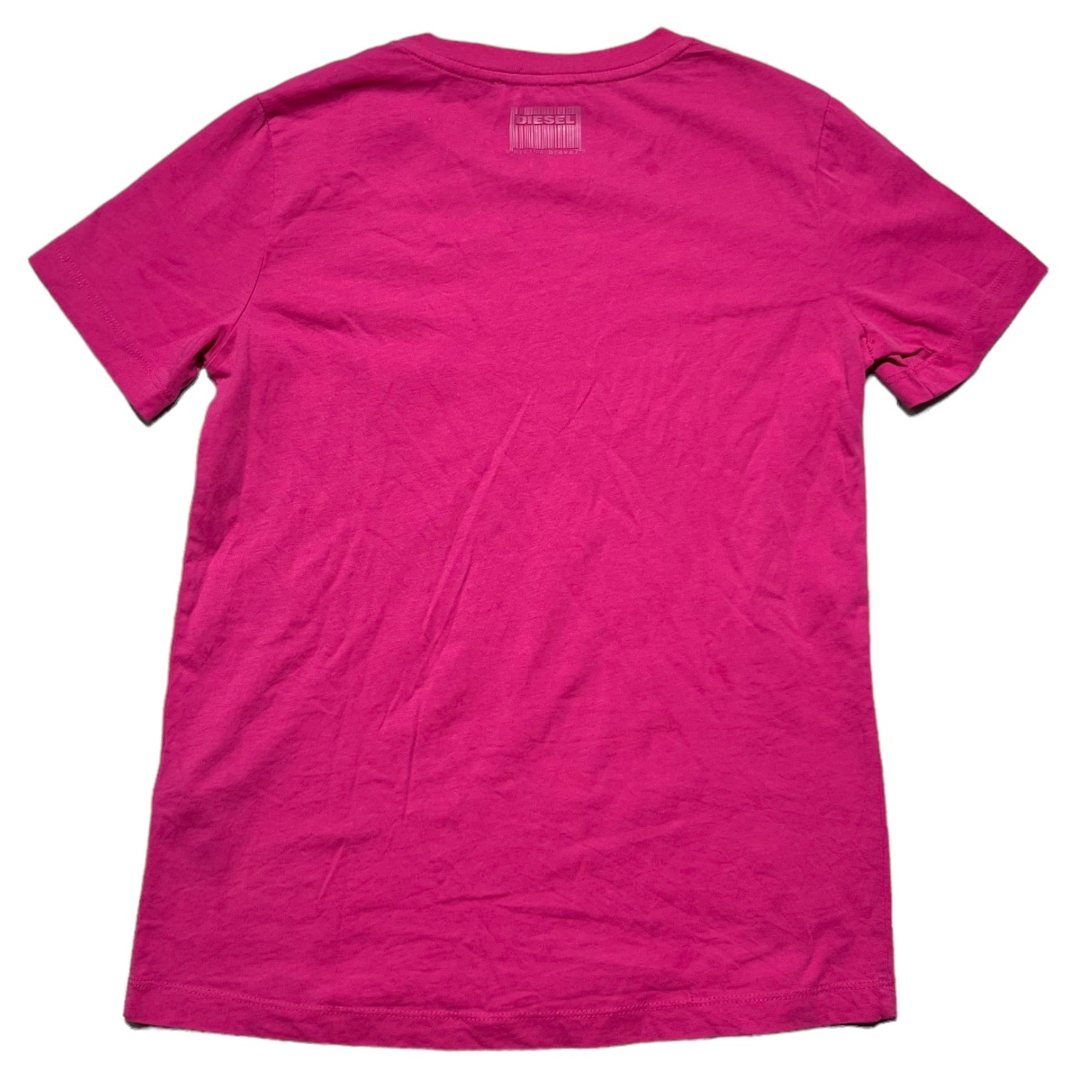 DIESEL(ディーゼル) Heart one point T-shirt ハート ワンポイント Tシャツ A00251 T-SILY-E50 XS ピンク