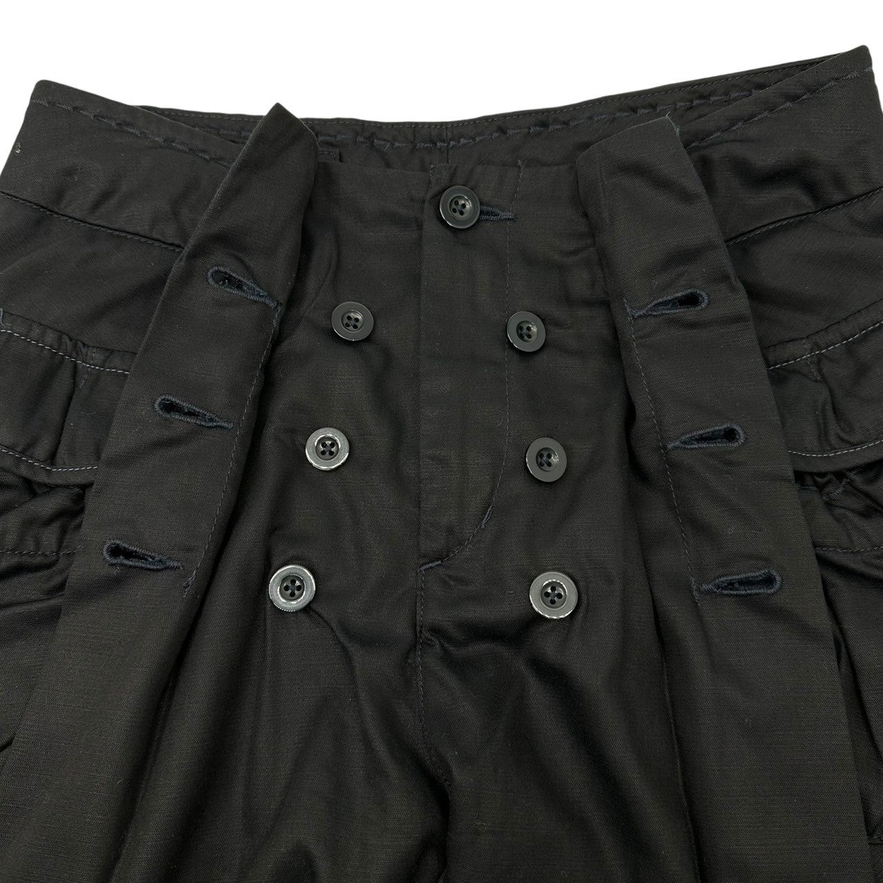 MARITHE FRANCOIS GIRBAUD(マリテフランソワジルボー) 00's Modified Cropped Pants 変形 クロップド パンツ F6-2611 SS ブラック×ネイビー