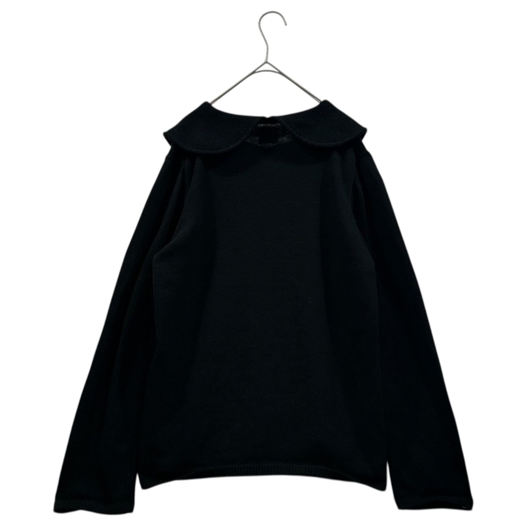 COMME des GARCONS COMME des GARCONS(コムデギャルソンコムデギャルソン) 22AW Round-neck Acrylic Knit 丸襟 アクリル 長袖 ニット RJ-N507 M ブラック AD2022