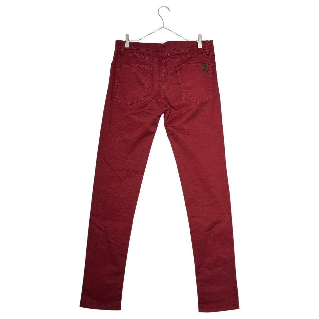 DOLCE&GABBANA(ドルチェ&ガッバーナドルガバ) Product red color skinny pants 製品染め レッドカラー スキニー パンツ G4F1CX G8O57 48(L程度) ワインレッド