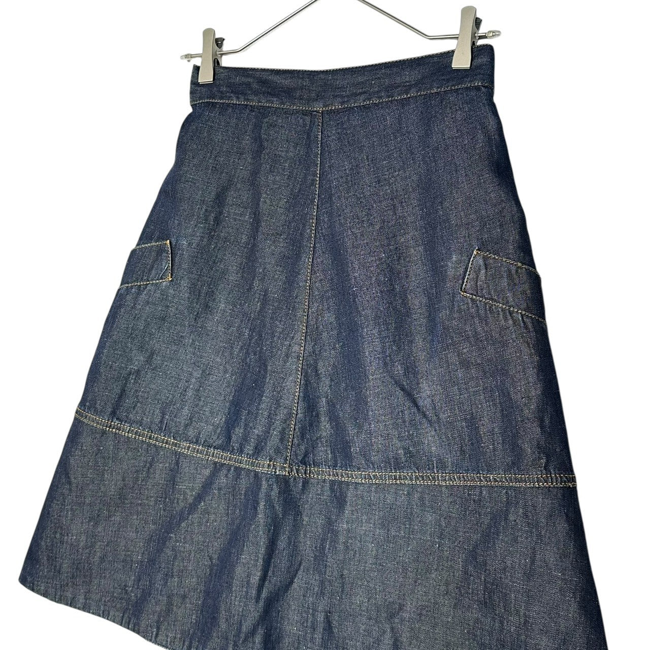 MARNI(マルニ) Front pocket Trapezoid Denim Skirt フロントポケット 台形 デニム スカート W13GOJDO01HM0TCP65 38(M程度) インディゴ
