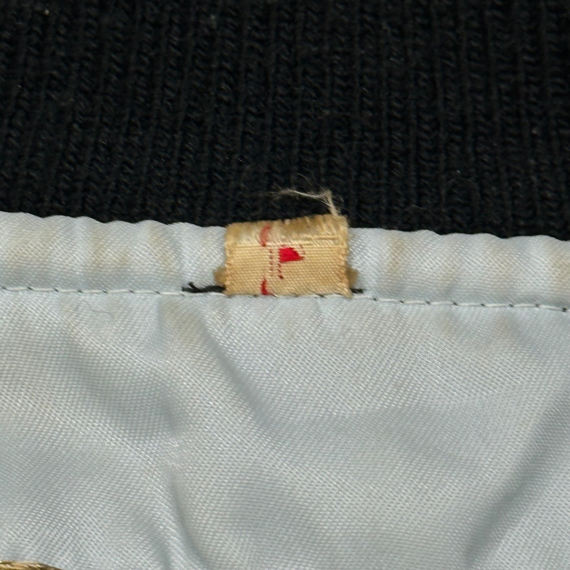 VINTAGE(ヴィンテージ) 1980's~1990’s ”U.S.S. MIDWAY CV-41” Souvenir Jacket 別珍 スーベニア ジャケット L ブラック×ライトグレー 80年代~90年代 ヴィンテージ YKKジップ 横須賀