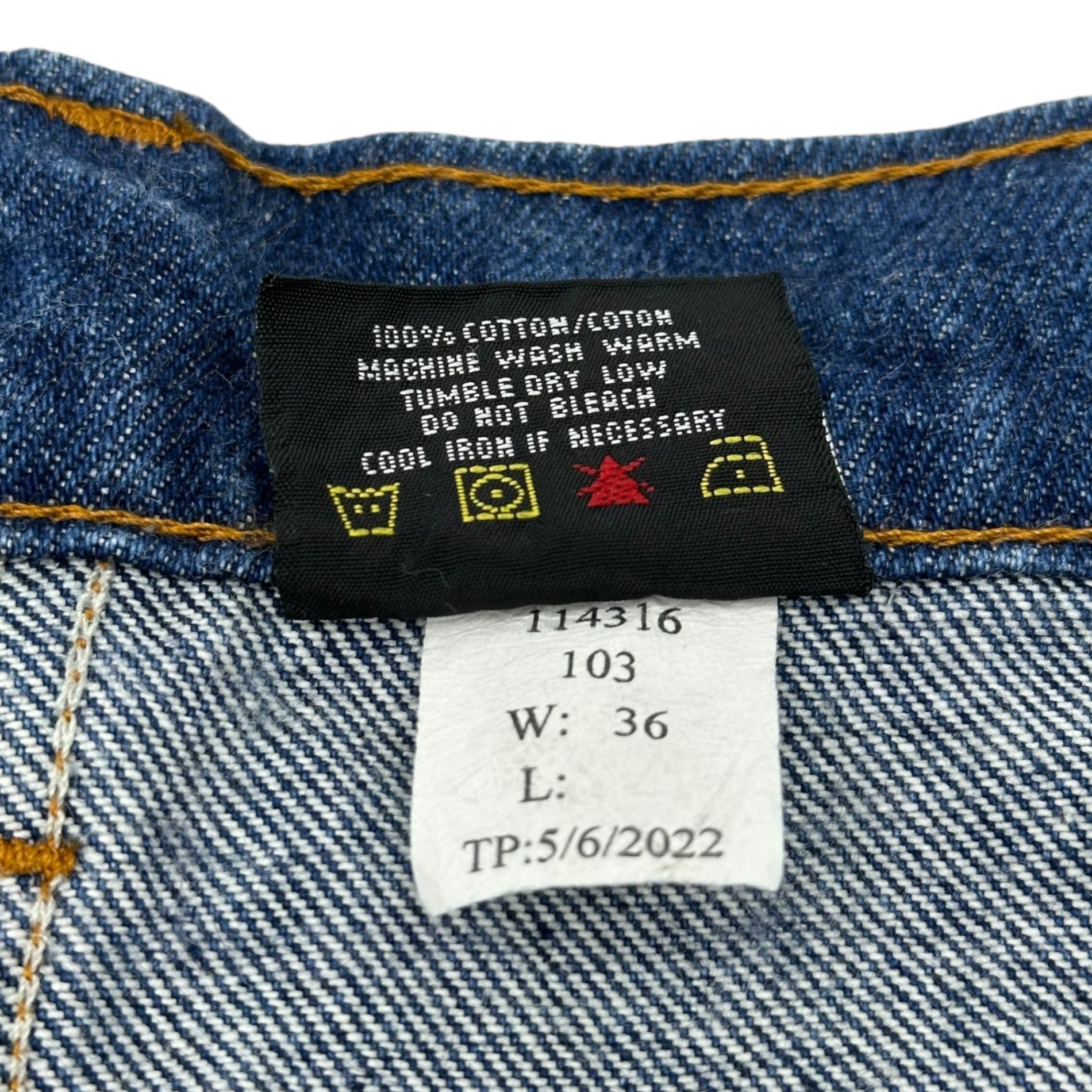 PRISON BLUES(プリズンブルース) Tapered Denim Pants テーパード デニム パンツ 114316 W36 インディゴ