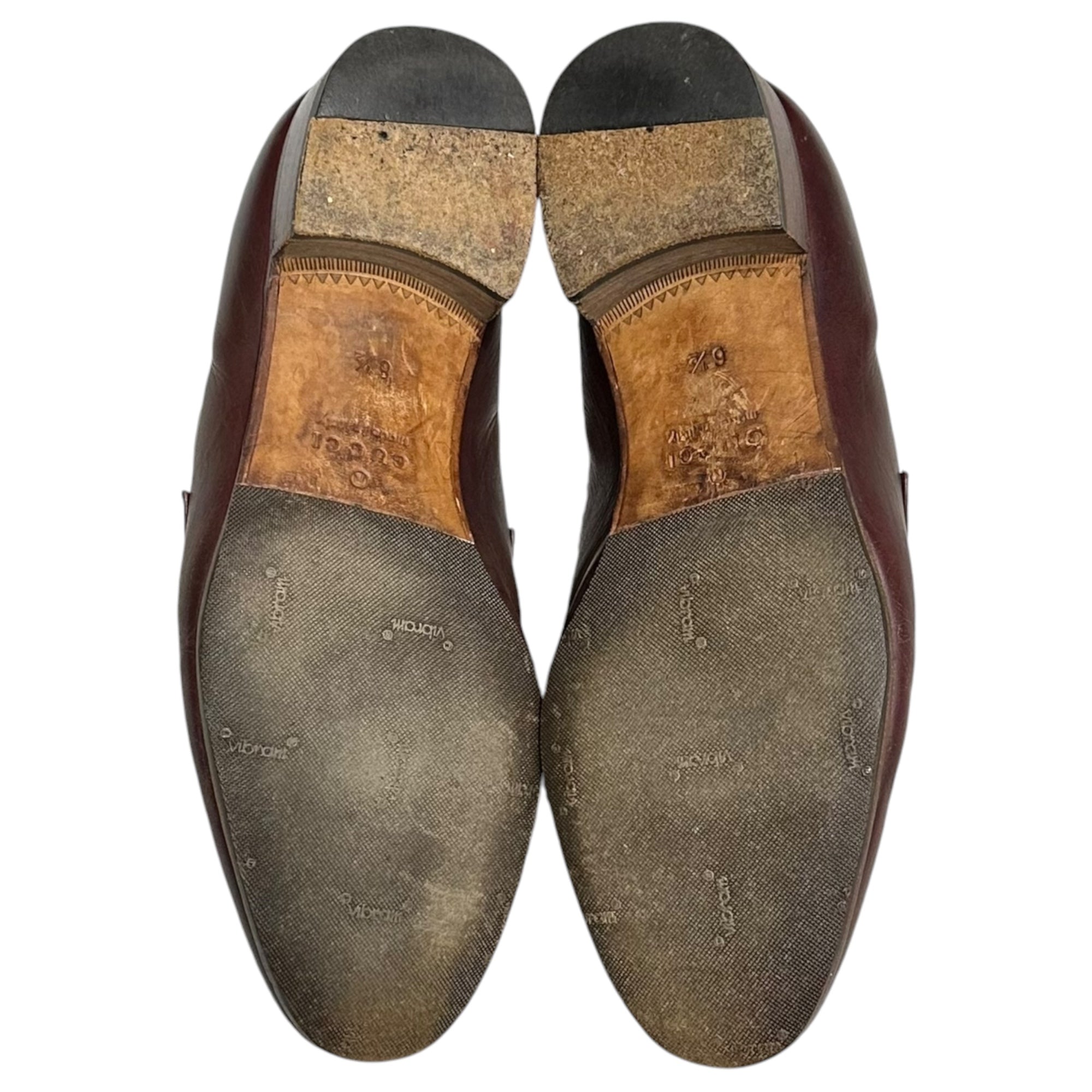 GUCCI(グッチ) 2020AW Interlocking Tassel Loafers インターロッキング タッセル ローファー 624720 6 1/2(25.5 cm程度) ワインレッド 革靴