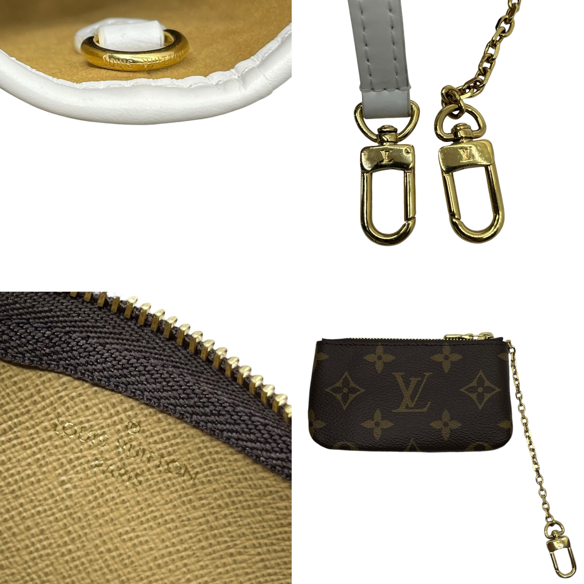 LOUIS VUITTON(ルイヴィトン) 22AW Nano Bucket ナノ・バケット モノグラム M81489 ブラウン×ホワイト 2WAY ショルダー バッグ バケツ
