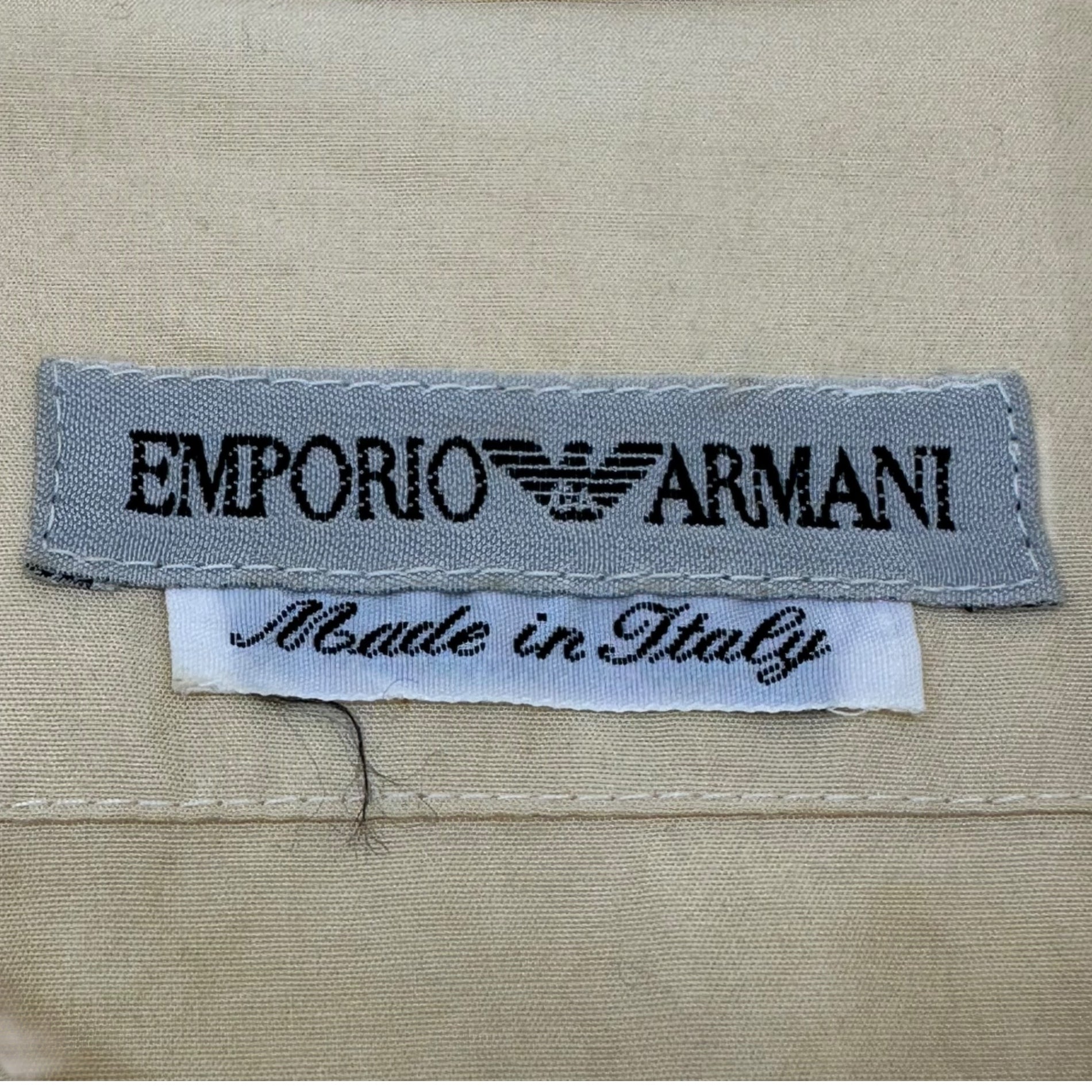 EMPORIO ARMANI(エンポリオアルマーニ) 80~90's vintage stand collar half sleeve jacket ヴィンテージ スタンドカラー ハーフスリーブ ジャケット 48(M) アイボリー