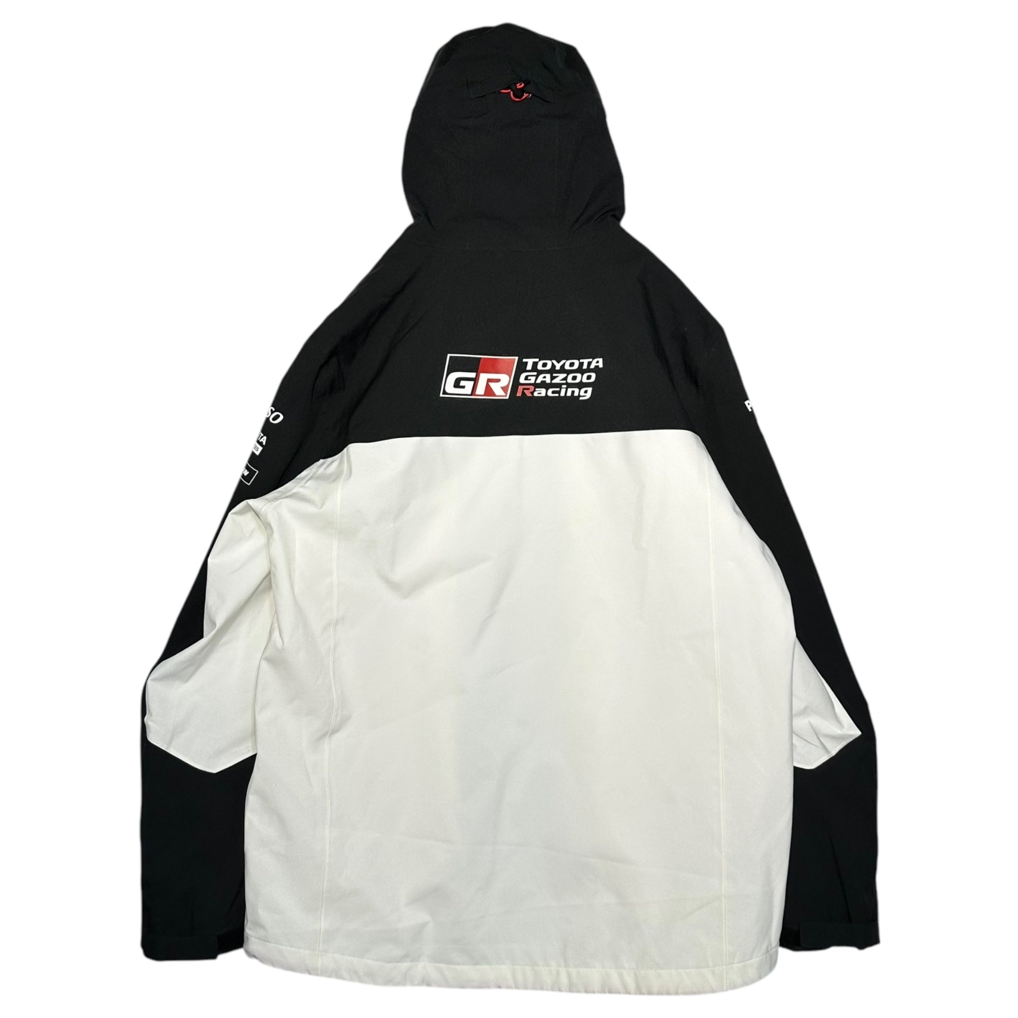 TOYOTA GAZOO Racing(トヨタガズーレーシング) Sponsored Logo Mountain Parka 協賛 ロゴ マウンテン パーカー XL ブラック×ホワイト WRC