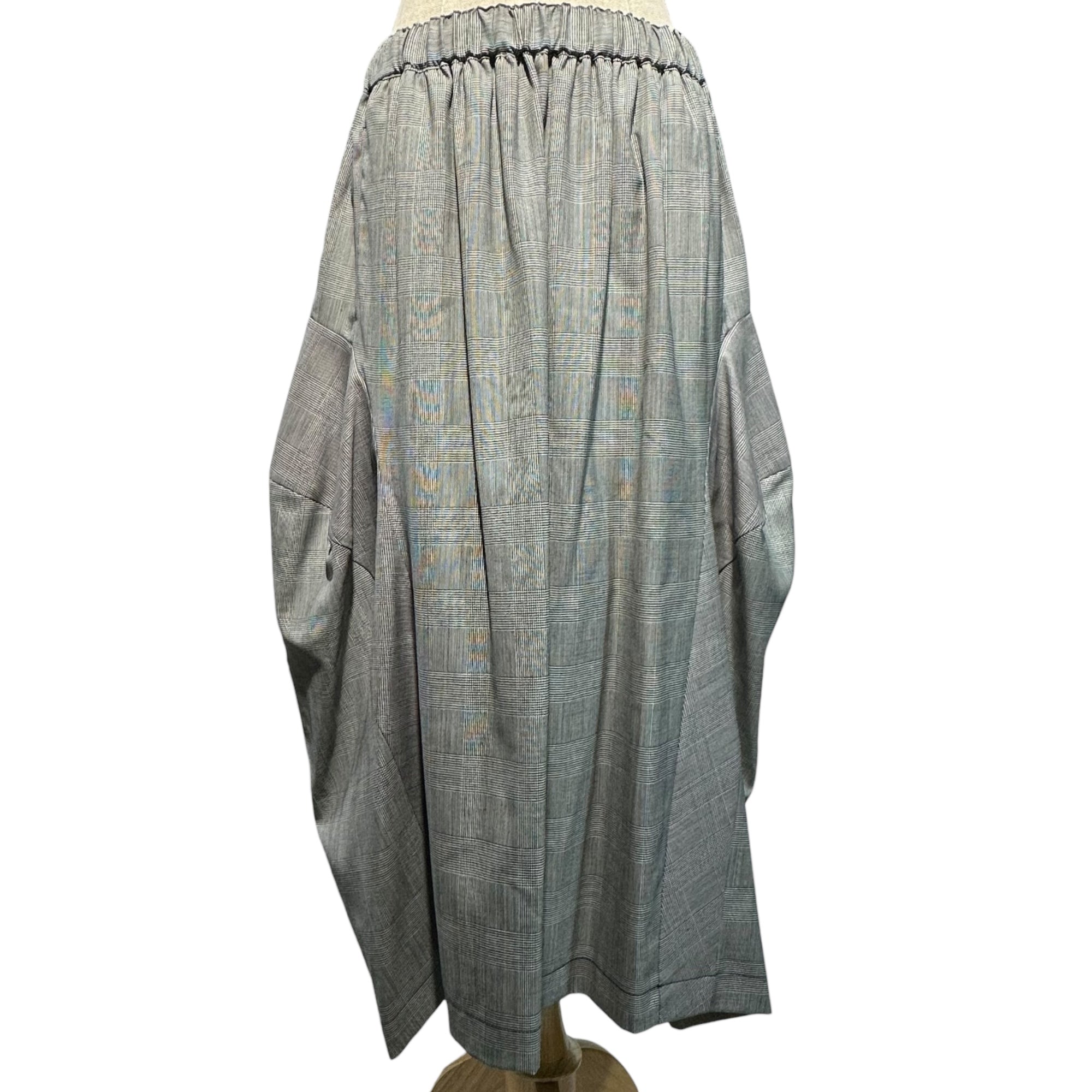 COMME des GARCONS COMME des GARCONS(コムデギャルソンコムデギャルソン) 19SS Glen Check Balloon Silhouette Skirt グレンチェック バルーン シルエット スカート RC-S014 S グレー AD2018