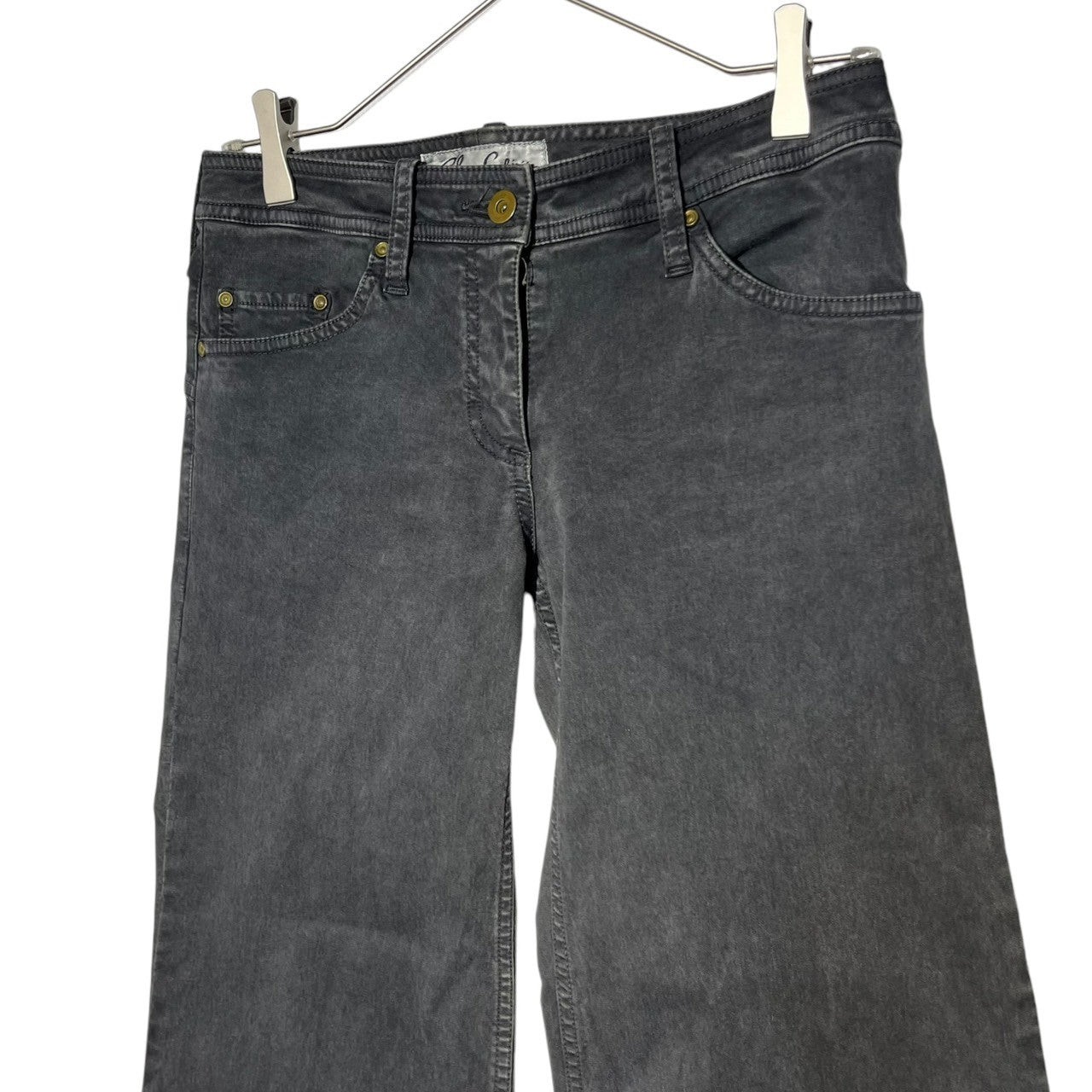 SHARE SPIRIT(シェアースピリット) 00's Baggy flare gimmick pants バギー フレア ギミック パンツ 38 グレー Y2K