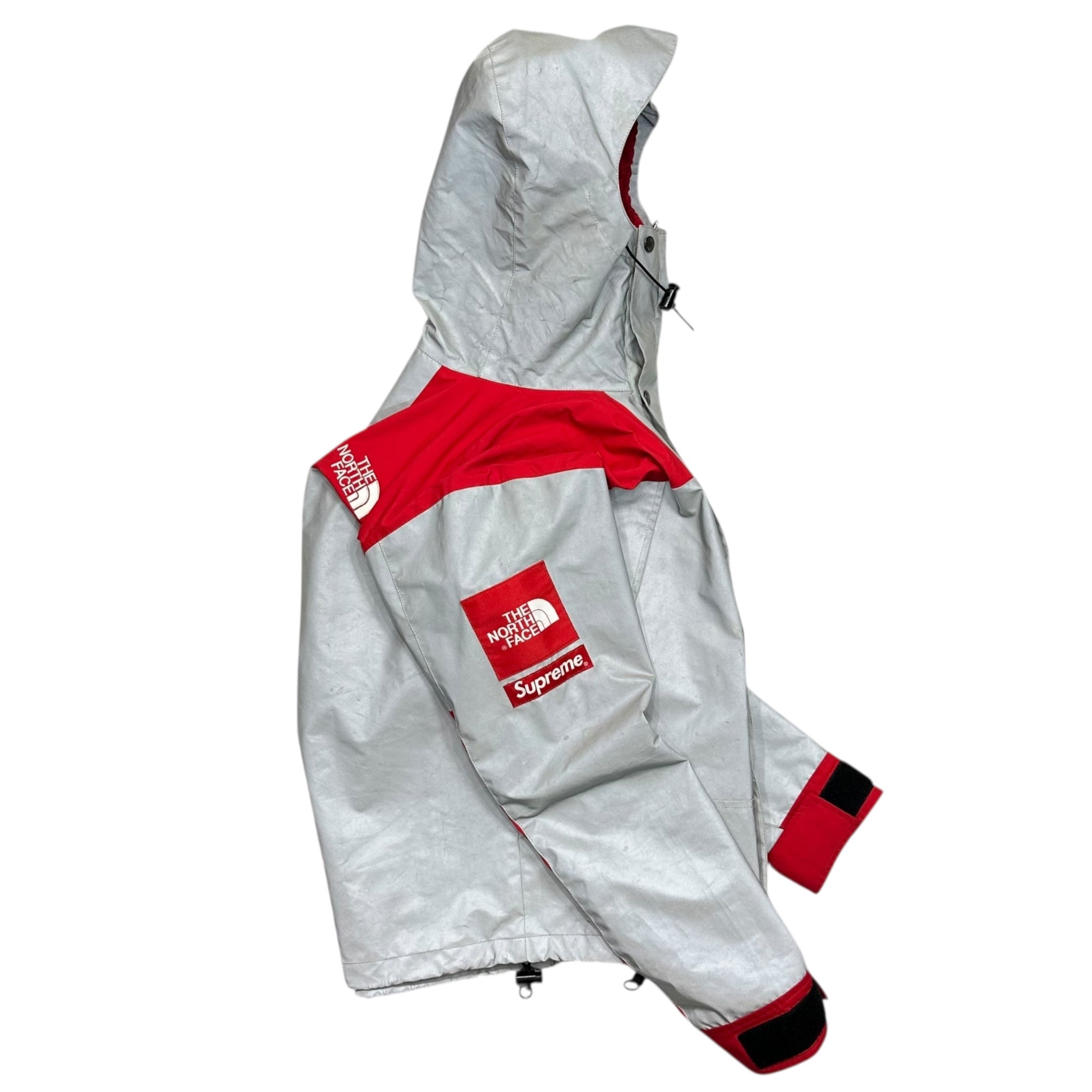 SUPREME × THE NORTH FACE(シュプリーム × ザ ノースフェイス) 13SS Reflective 3M Mountain Parka リフレクティブ マウンテンパーカー NP01300 S シルバー×レッド ジャケット