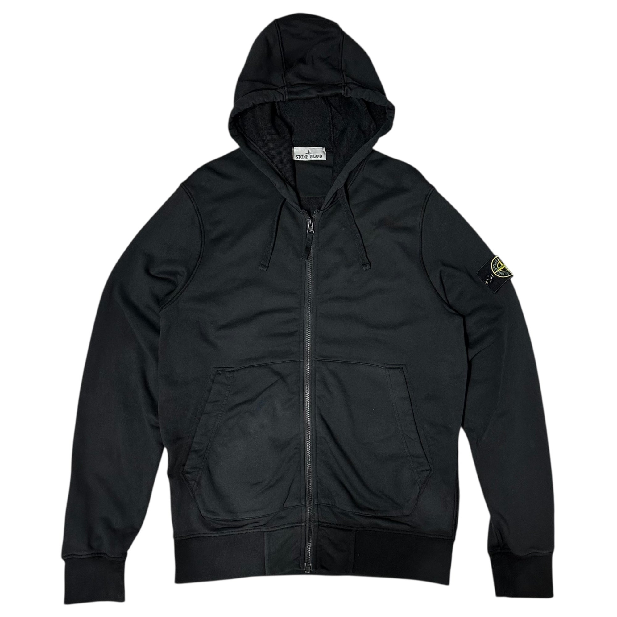 STONE ISLAND(ストーンアイランド) 24AW Cotton Zip Up Hoodie コットン ジップ アップ パーカー 811564251 M ブラック