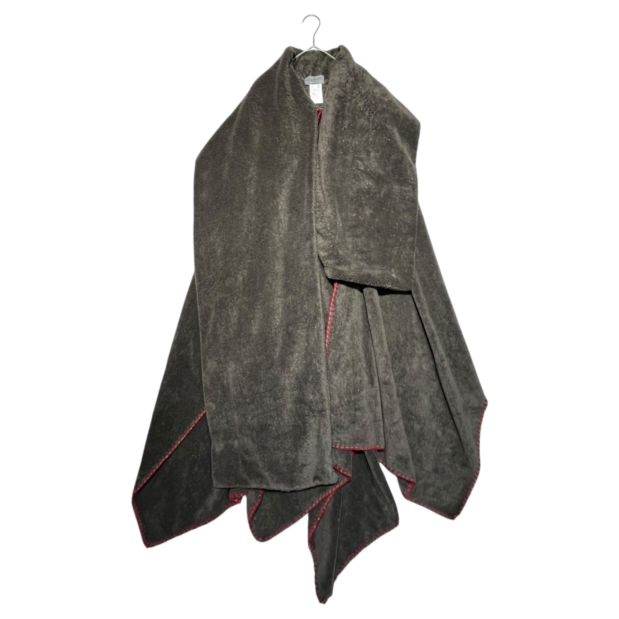 YOHJI YAMAMOTO POUR HOMME(ヨウジヤマモトプールオム) 12-13AW Collection runway worn blanket cloak コレクションランウェイ着用 毛布マント HD-C20-007 3 ブラウン×レッド