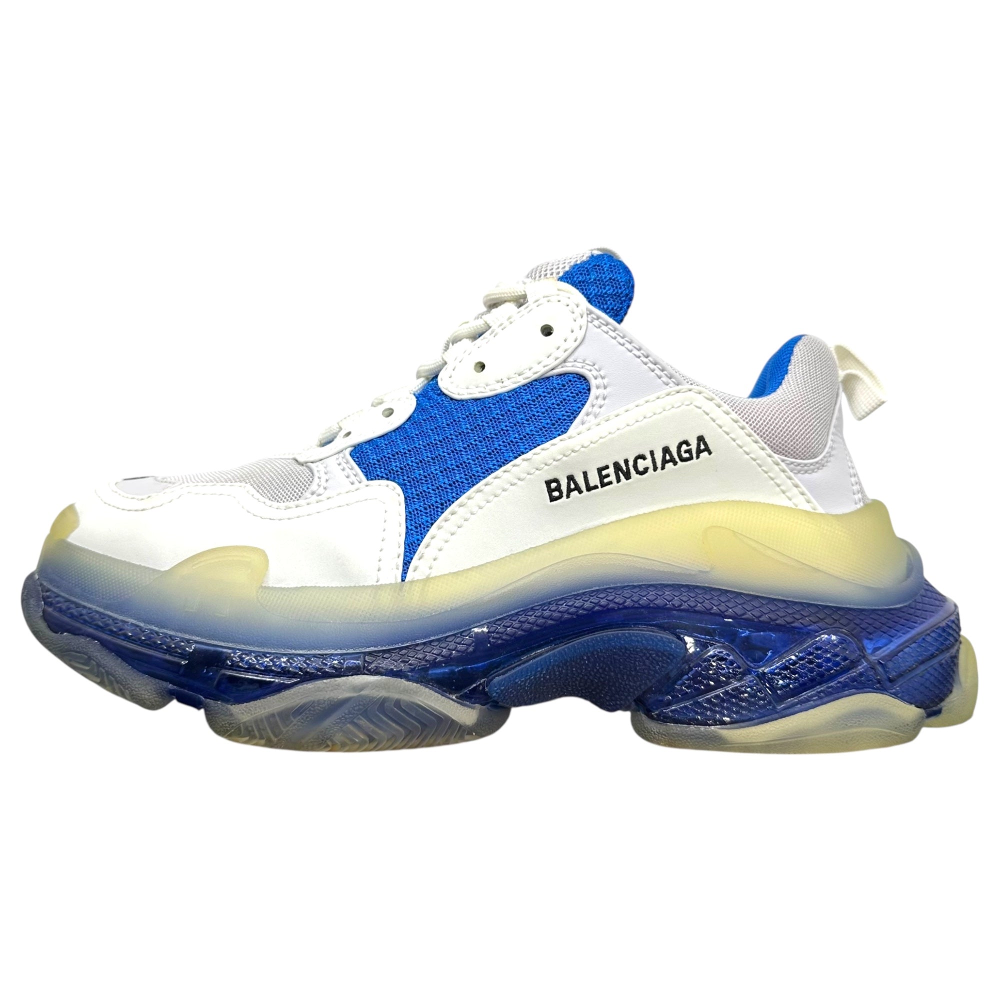 BALENCIAGA(バレンシアガ) Triple S トリプルS 544351 39(26cm) ホワイト×ブルー 厚底 ダッド ボリューム スニーカー