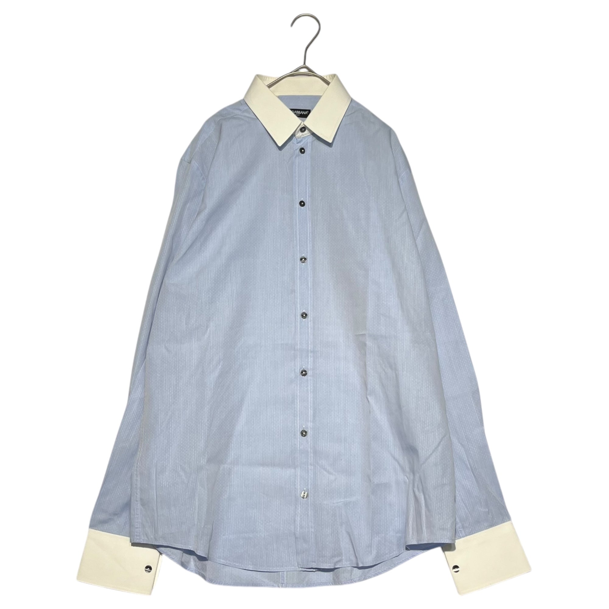 DOLCE&GABBANA(ドルチェ&ガッバーナドルガバ) GOLD MARTINI ドレス 長袖 シャツ 3点 セット 15 3/4 39(M程度) ホワイト/スカイブルー/ピンク ビジネス スーツ フォーマル