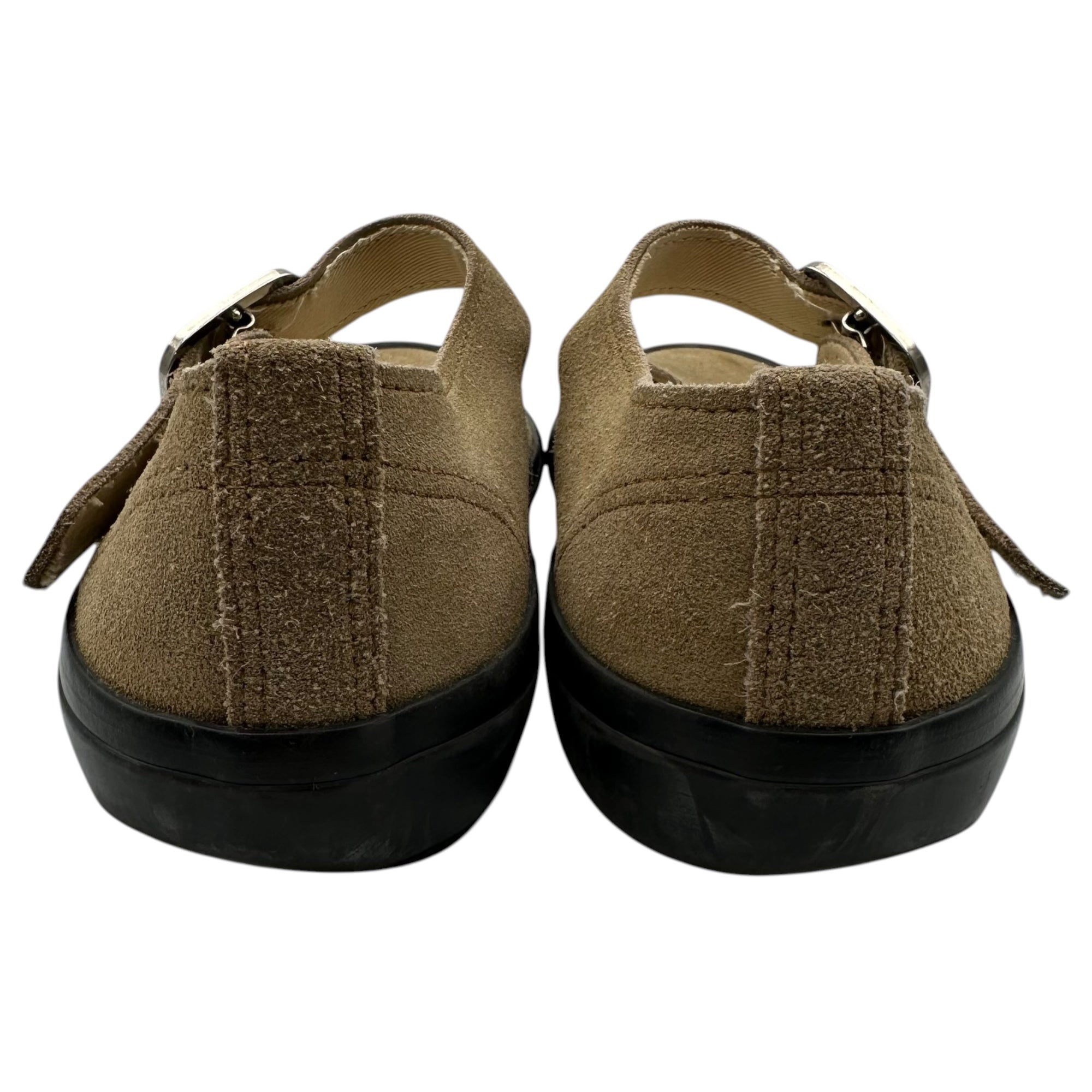 COMME des GARCONS(コムデギャルソン) Suede Mary Jane Flat Sneakers スウェード メリージェーン フラット スニーカー ET06 7(25.0cm) ベージュ×ブラック 男性着用可能