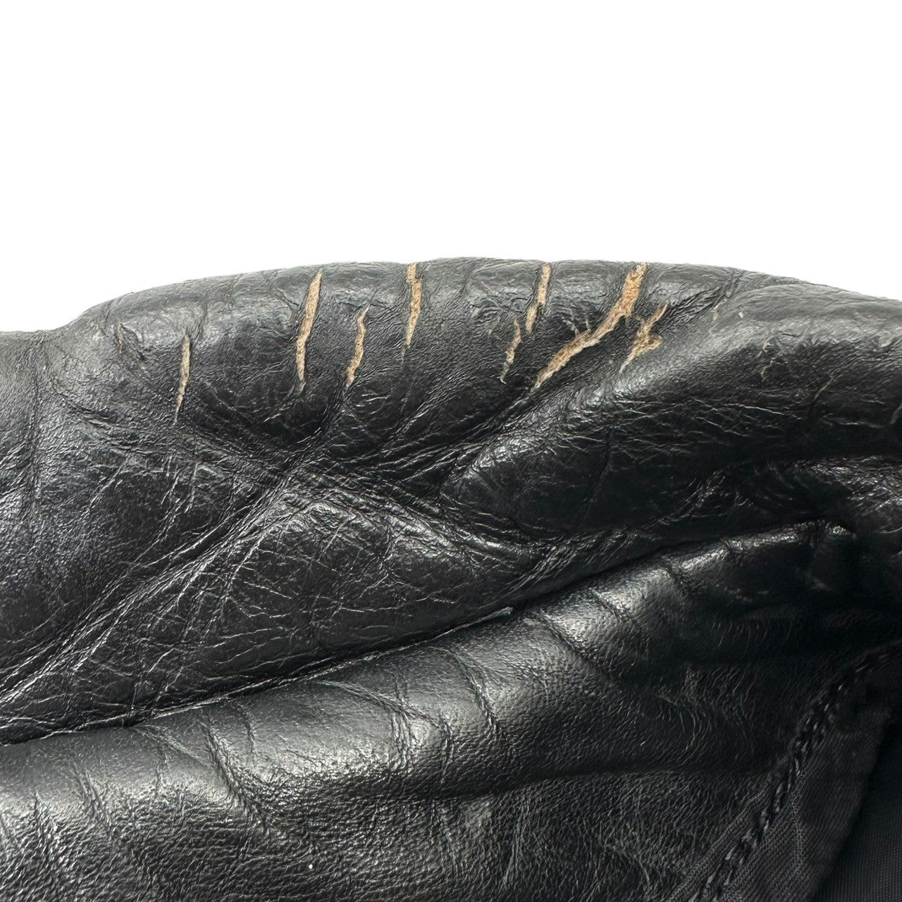 VINTAGE(ヴィンテージ) 70~80's Vintage Police Man Leather Jacket 70~80年代 ヴィンテージ ポリスマン レザー ジャケット ブラック IDEALジップ POLICEボタン ライナー欠品 ショート丈