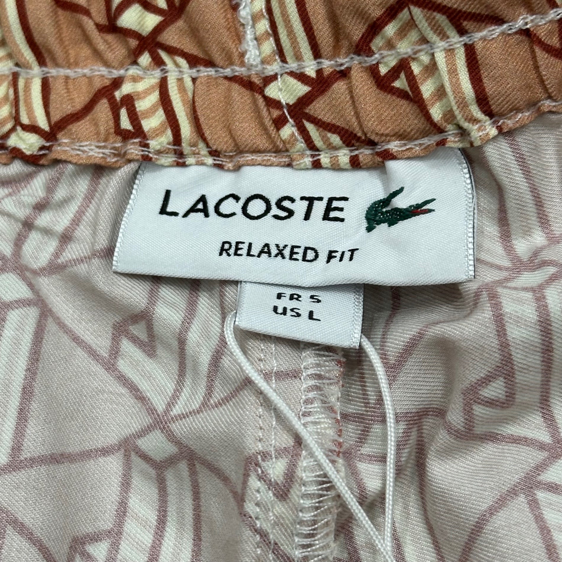 LACOSTE(ラコステ) Monogram Shorts モノグラム ショーツ ハーフ パンツ GH9928 00 F91 L ピンク