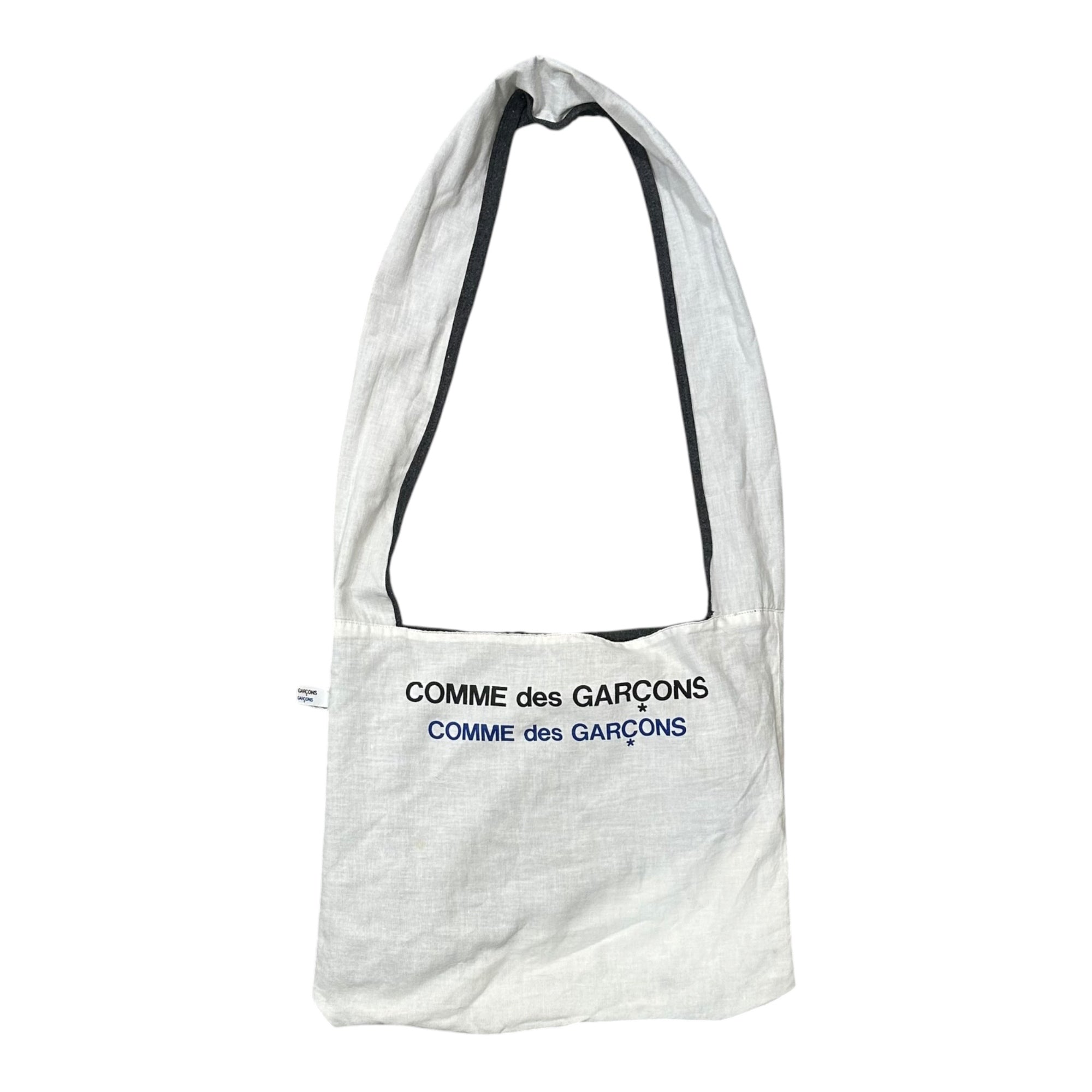 COMME des GARCONS COMME des GARCONS(コムデギャルソンコムデギャルソン) Wo/Co Reversible Shoulder Bag ウール コットン リバーシブル ショルダー バッグ グレー×ホワイト