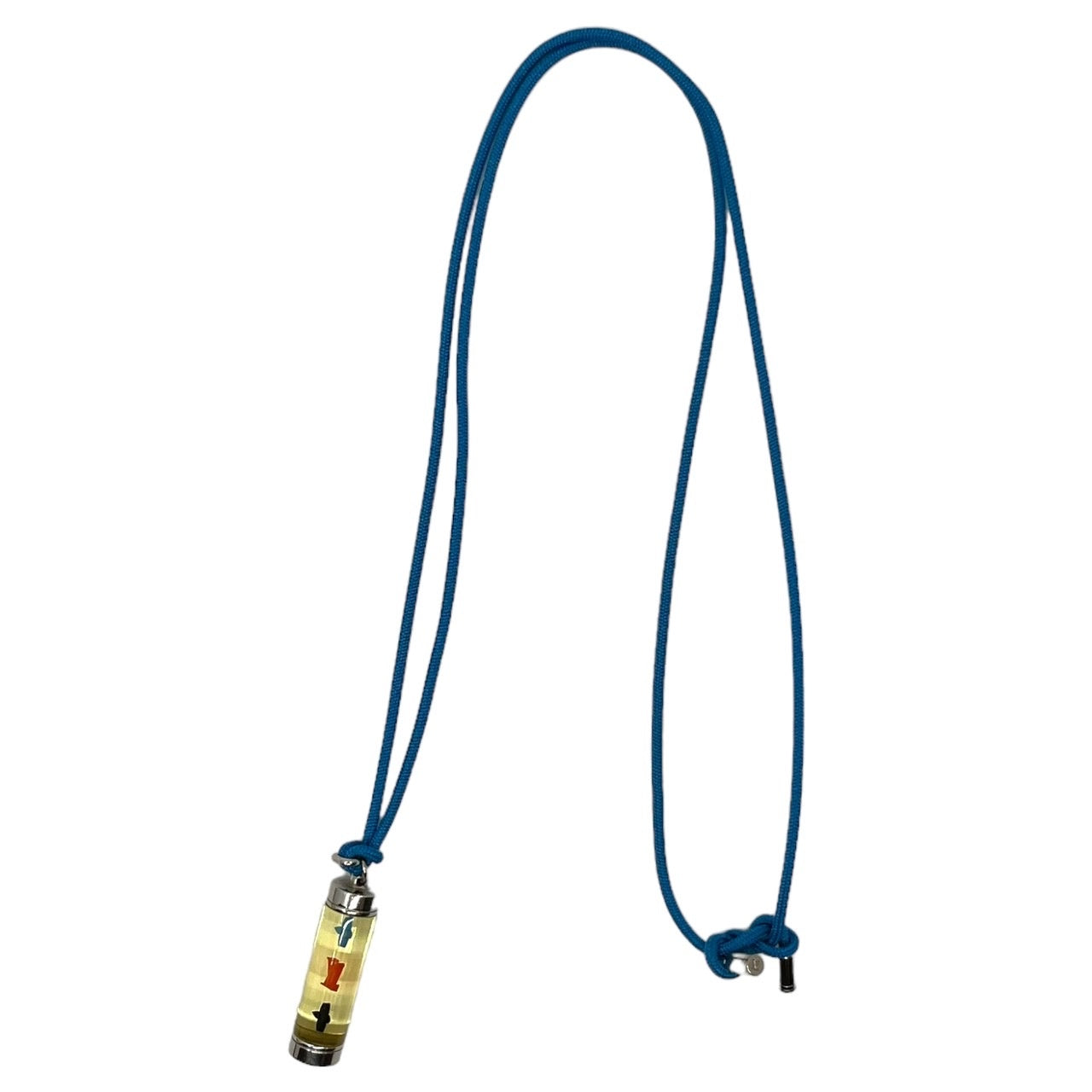 LOUIS VUITTON(ルイヴィトン) コリエ LV インクルージョン ネックレス M69454 シルバー×スカイブルー DP0220