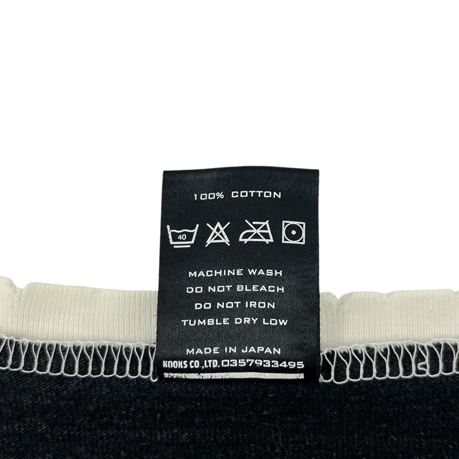 NUMBER (N)INE(ナンバーナイン) 05AW THE HIGH STREETS Fender Logo Raglan Damaged Cut and Sewn 【ハイスト期】 フェンダー ロゴ ラグラン ダメージ カットソー 2(S) ブラック×ホワイト ザハイストリーツ 宮下氏 本人期 著名人着用モデル