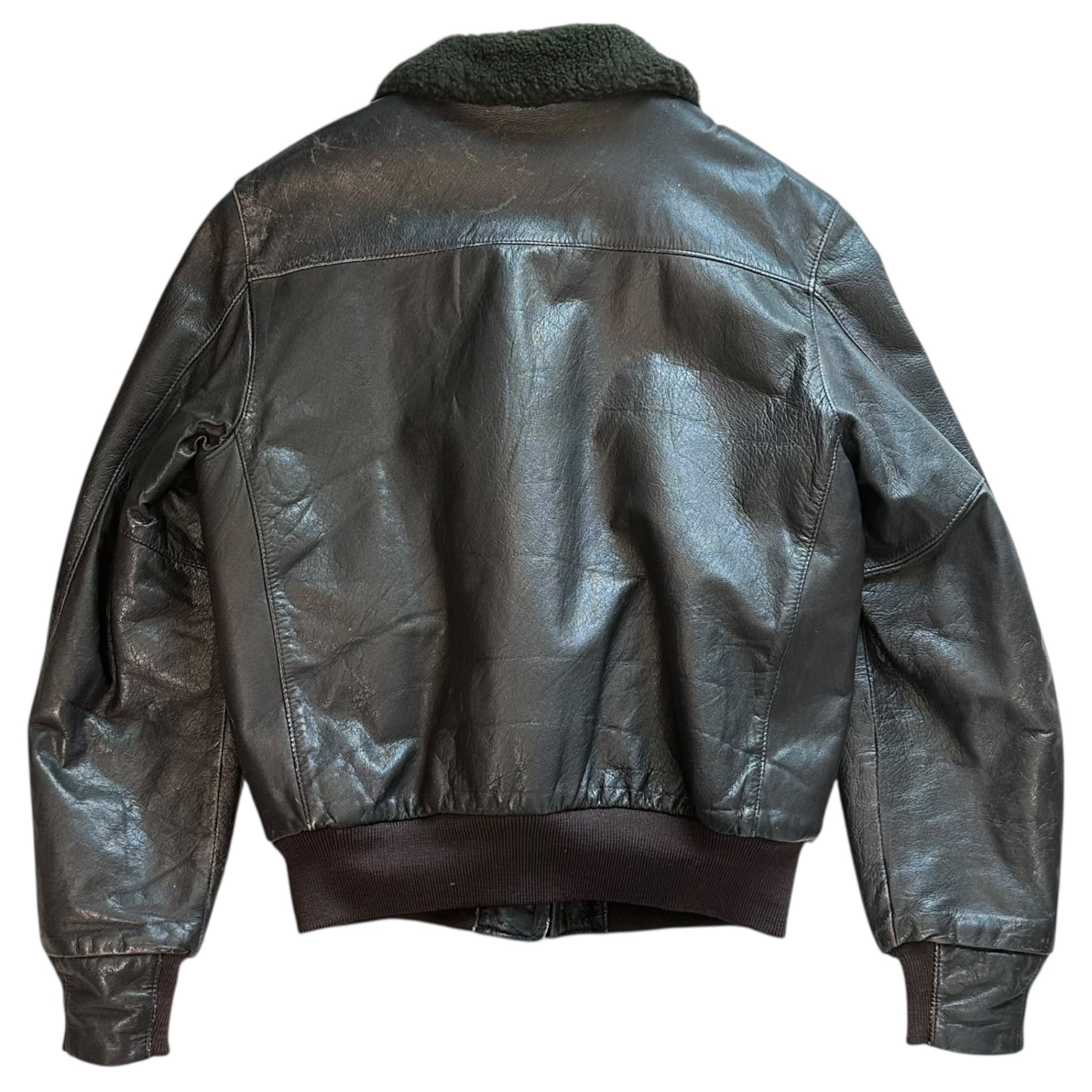 L.L.BEAN(エルエルビーン) 70's G-1 Flight Leather Jacket 70年代 フライト レザー ジャケット 40(L程度) ダークブラウン