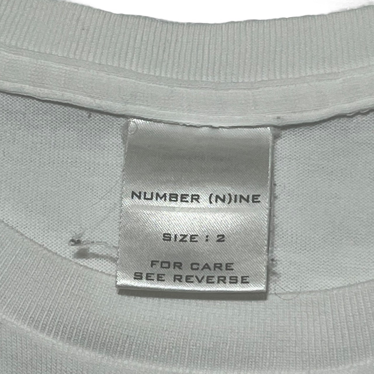 NUMBER (N)INE(ナンバーナイン) 02SSモダンエイジ期 I LOVE GOTHAM Tシャツ/本人期/ゴッサム ホワイト×レッド×ブラック SIZE 2(S) アーカイブ archive