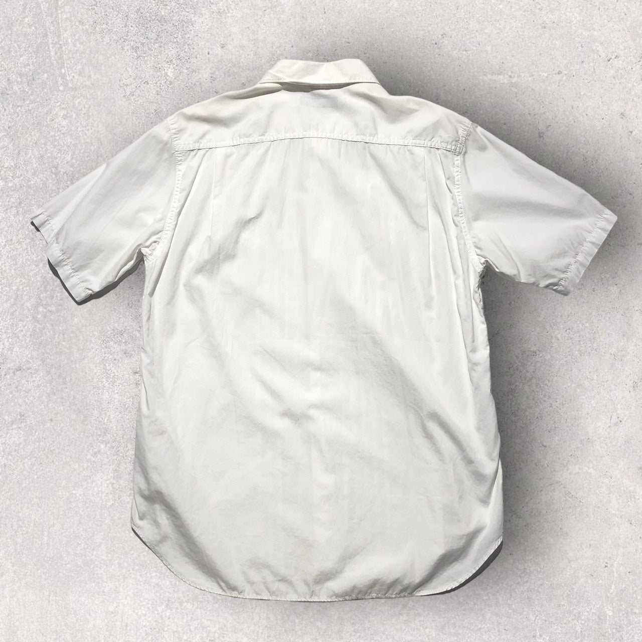 COMME des GARCONS HOMME(コムデギャルソンオム) 10SS S/Sギャザーシャツ HE-B024 SIZE:M ホワイト AD2009