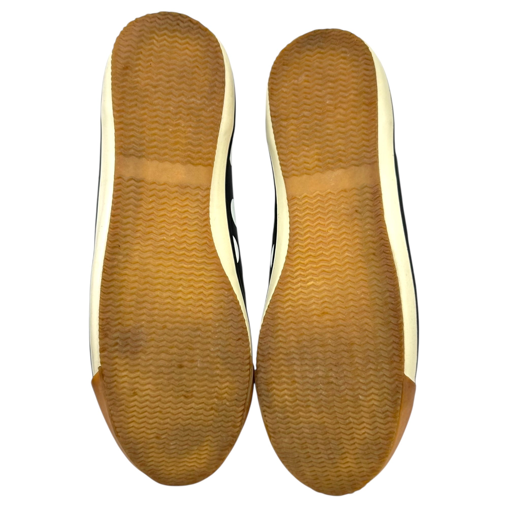 sunao kuwahara(スナオクワハラ) Leather sneakers with dot pattern ドット柄 レザー スニーカー SK83AJ901 L(25.5~26cm程度) ブラック×ホワイト