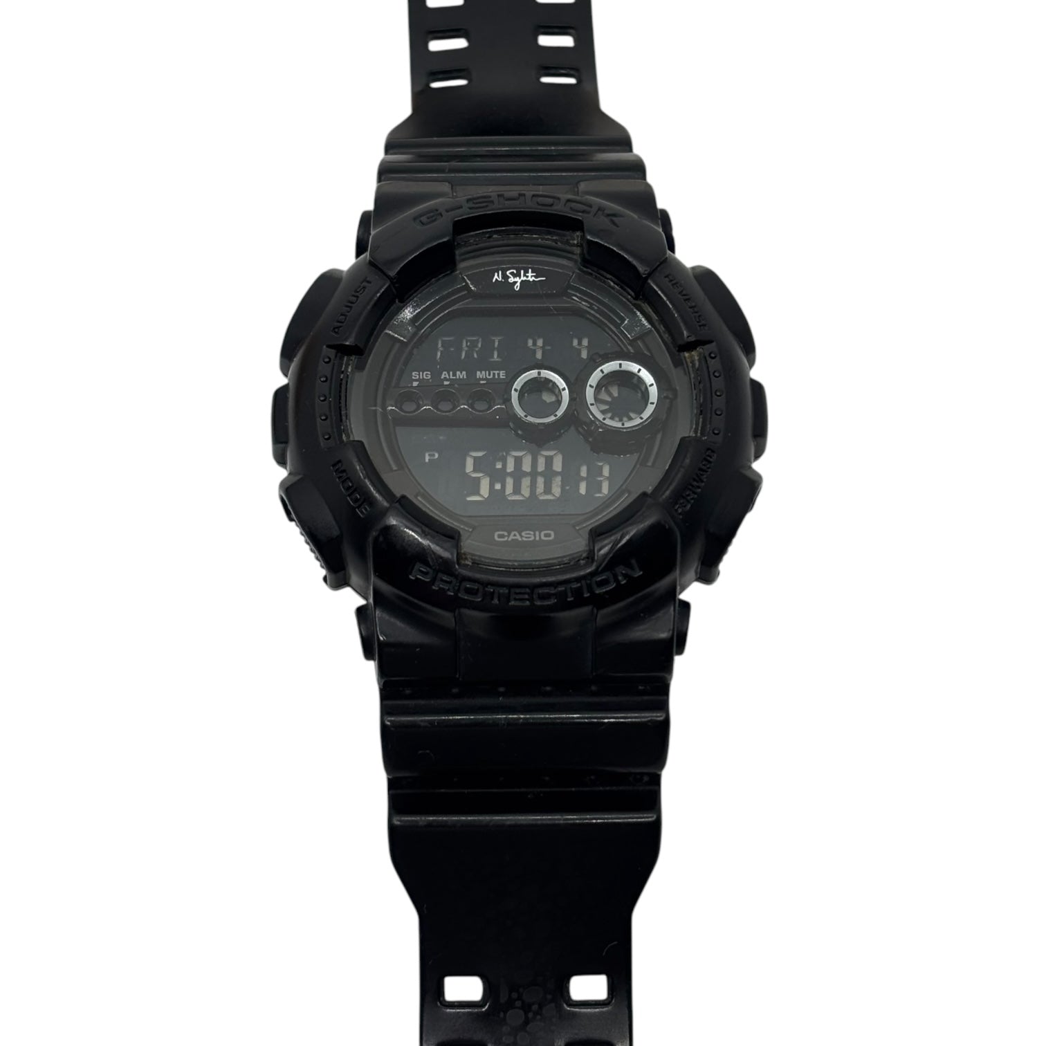 CASIO×Nigel Sylvester(カシオ×ナイジェルシルベスター) G-SHOCK DIGITAL 30周年記念モデル ジーショック デルタ 腕時計 GD-101NS-1JR ブラック デジタル ウォッチ コラボ