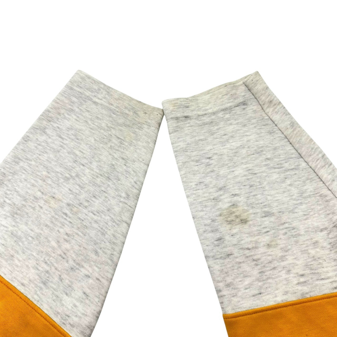 adidas(アディダス) 90’s Trefoil Logo Hoodie トレフォイル ロゴ フーディ AA-5213 M-L グレー×イエロー パーカー 90年代 ヴィンテージ 古着 デサント製