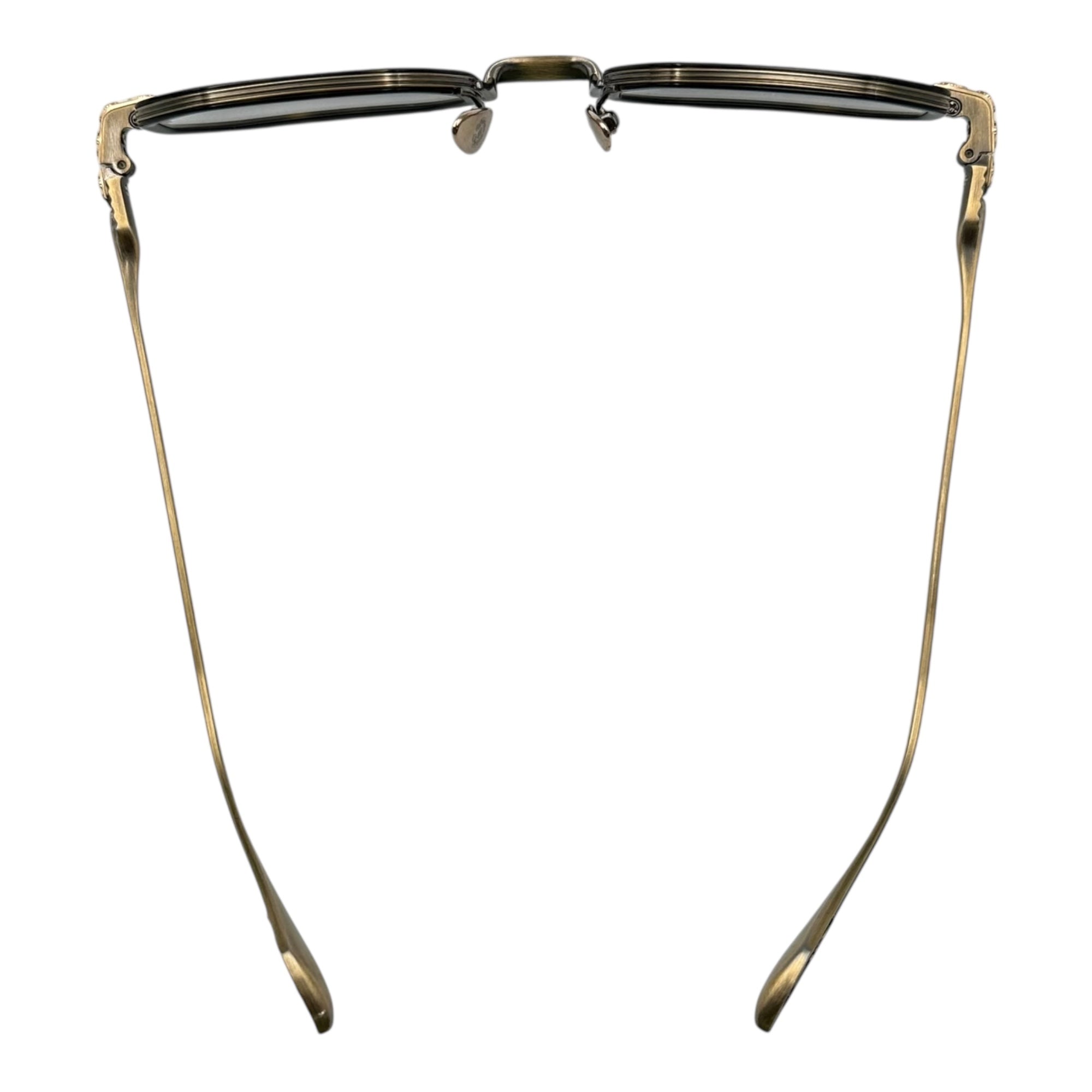 CHROME HEARTS(クロムハーツ) STYLIDA Dark Tortoise / Antique GOLD オクタゴン コンビネーションフレーム フルリム メガネ 49□24-148 ブラック×アンティークゴールド 眼鏡 サングラス DT/AG ファーストレンズ