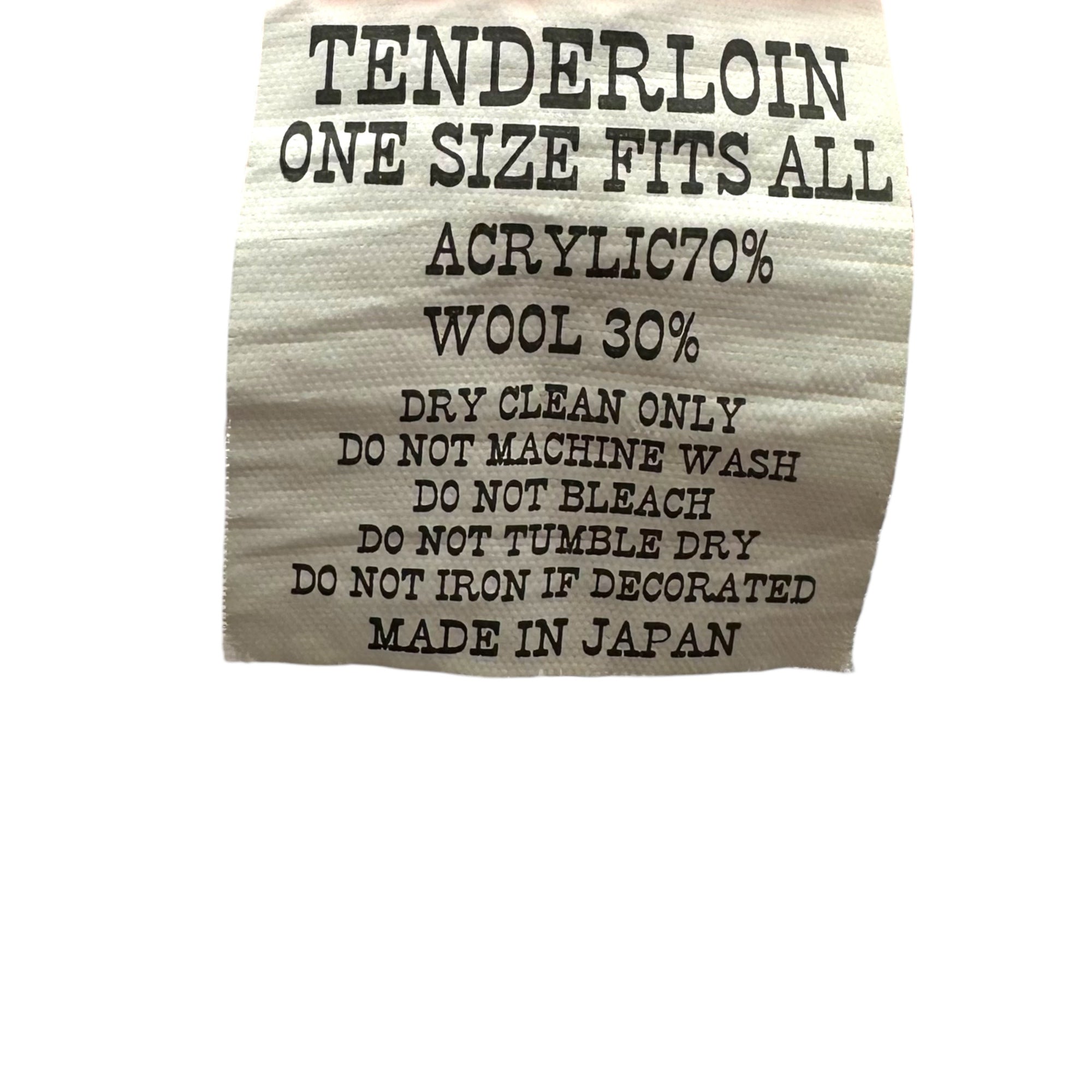 TENDERLOIN(テンダーロイン) Logo Patches Beanie ロゴ ワッペン ポンポン ニット帽 オレンジ