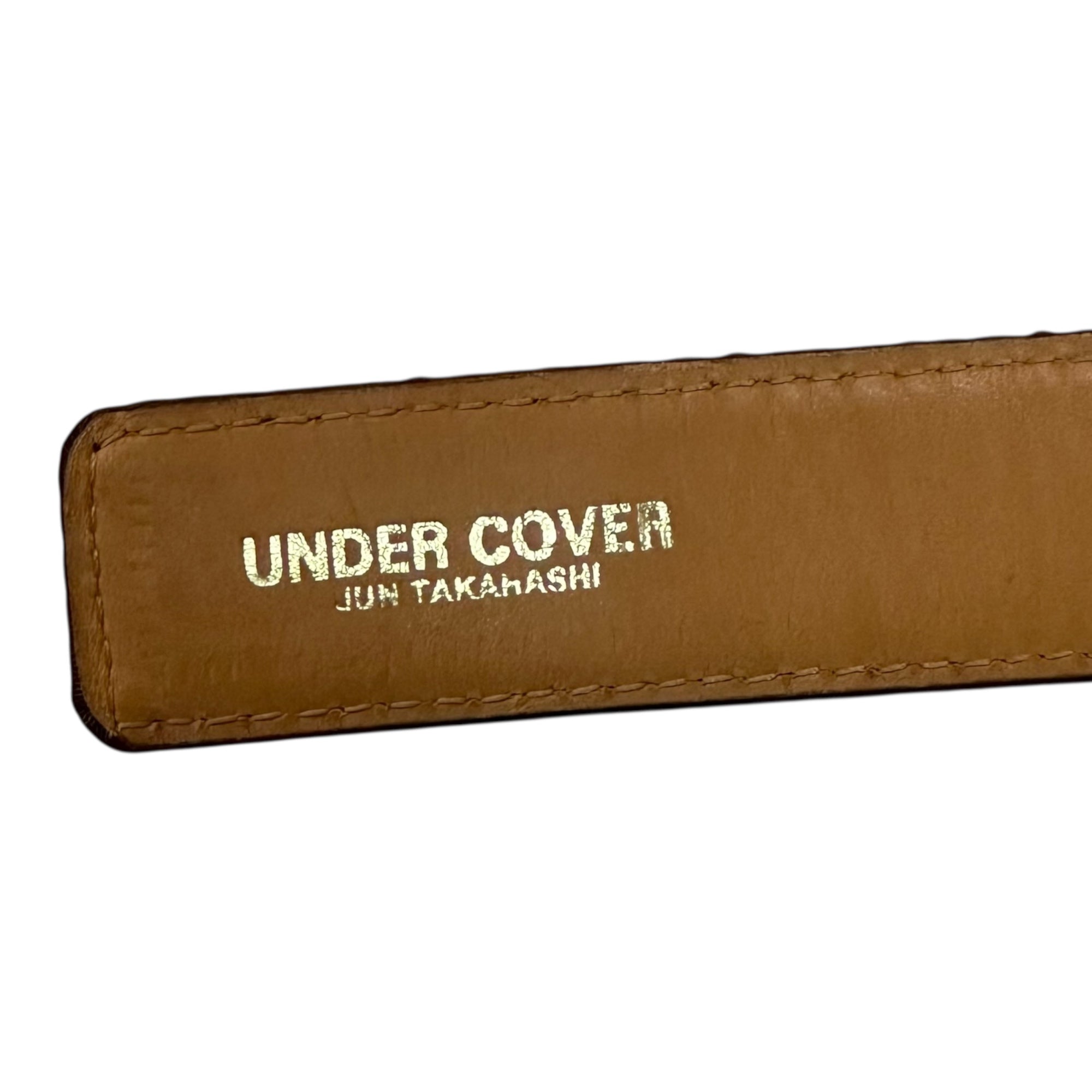 UNDERCOVER(アンダーカバー) 01SS Crossbone Thunder Belt クロスボーン サンダー ベルト ブラウン CHAOTIC DISCORD カオティック ディスコード