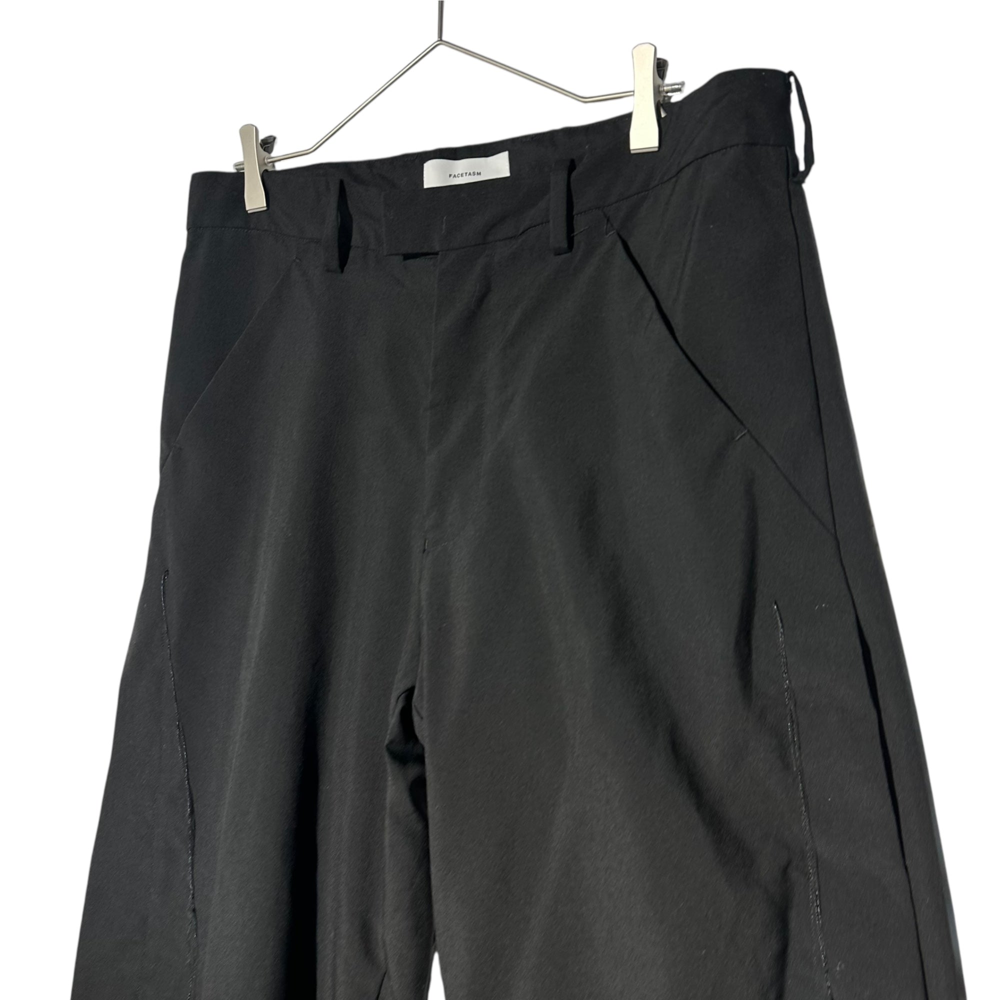 FACETASM(ファセッタズム) WOOL BIG PANTS ウール ビッグ パンツ FNT-PT-M06 5(L) ブラック