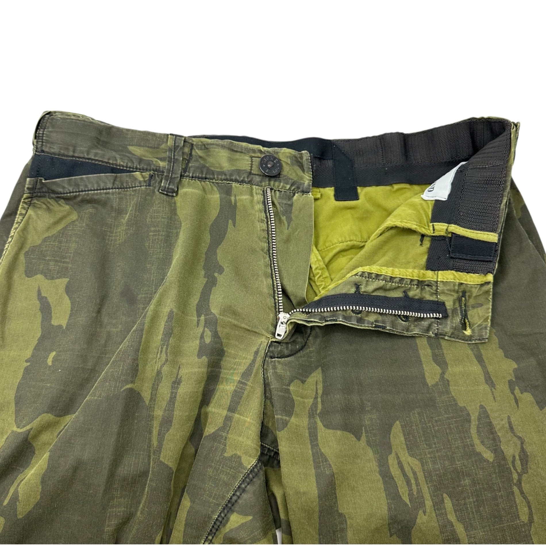 STONE ISLAND(ストーンアイランド) 15SS Chamois Cotton Pants カモフラ コットン パンツ 621531034 W29 オリーブ 迷彩