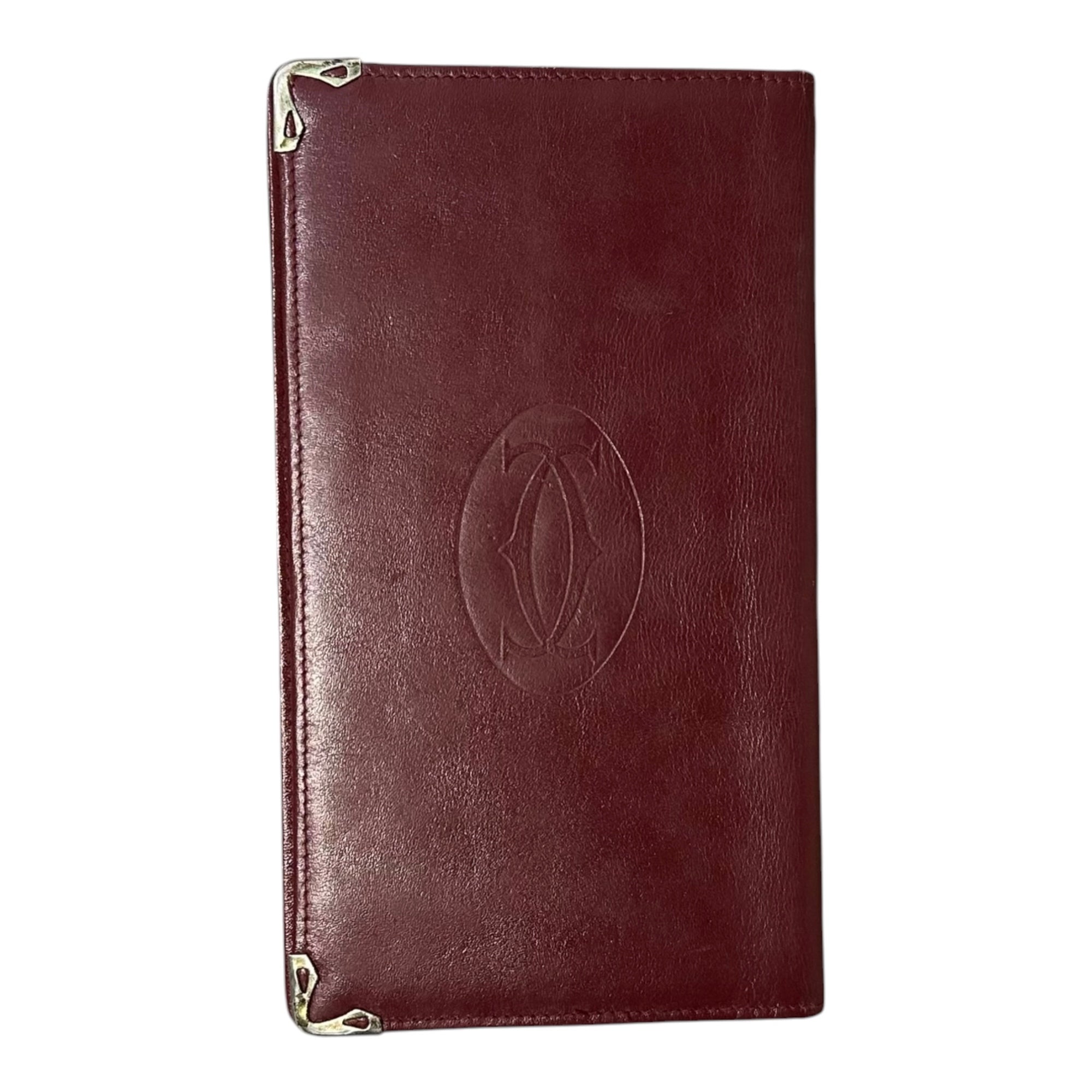 Cartier(カルティエ) Must de Cartier card case マスト ライン カード ケース ボルドー 札入れ 財布