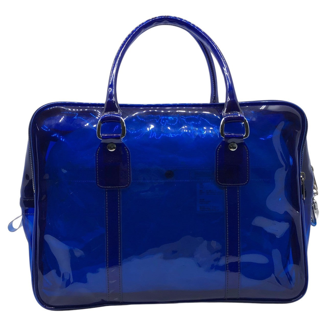 COMME des GARCONS(コムデギャルソン) clear school bag クリア スクール バッグ CO-K 001 ブルー 半透明 ハンドバッグ 塩化ビニール アーカイブ