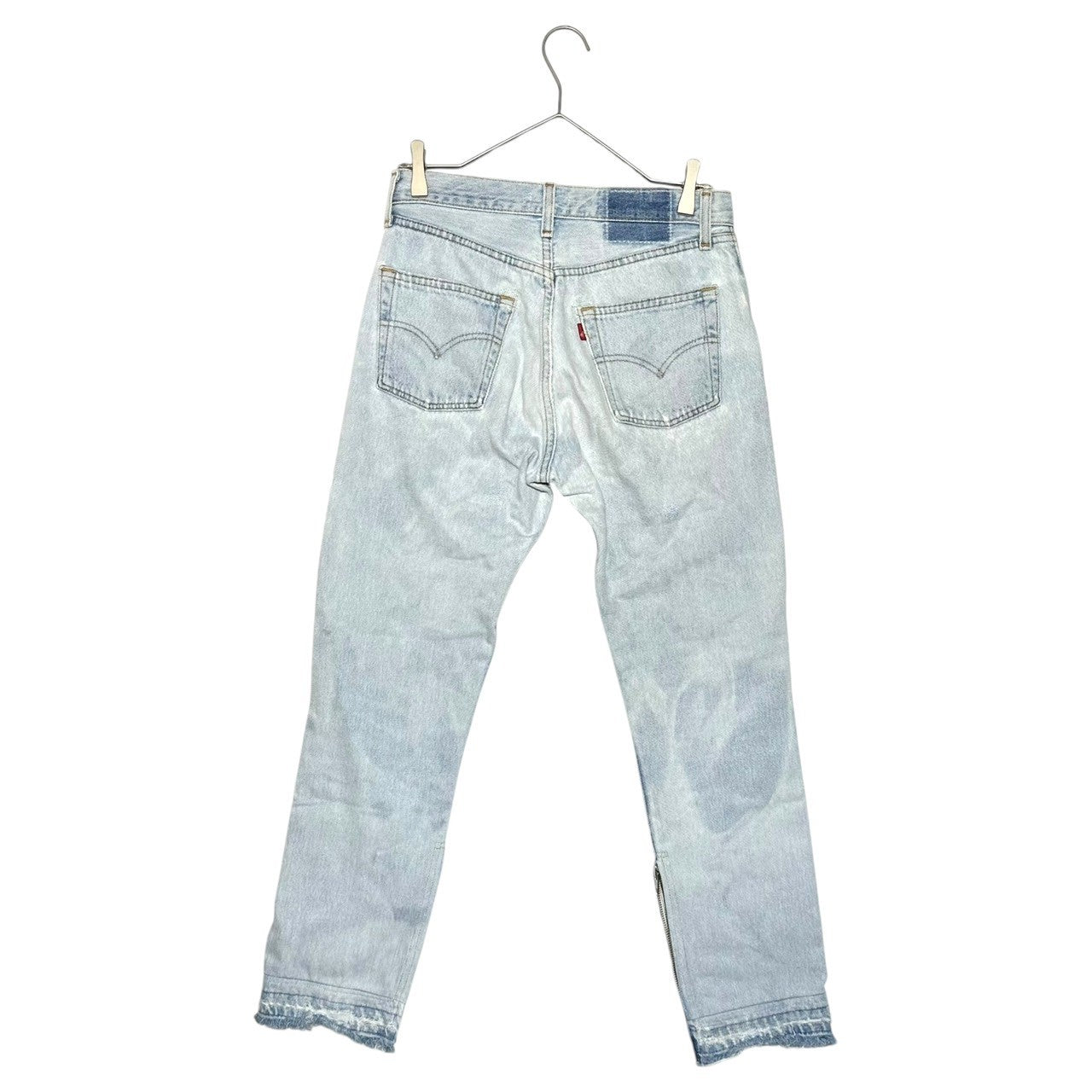 COTE MER(コートメール) Zip hem Remake Damaged denim pants 裾ジップ リメイク ダメージ 加工 デニム パンツ 表記無(実寸W29) ライトインディゴ