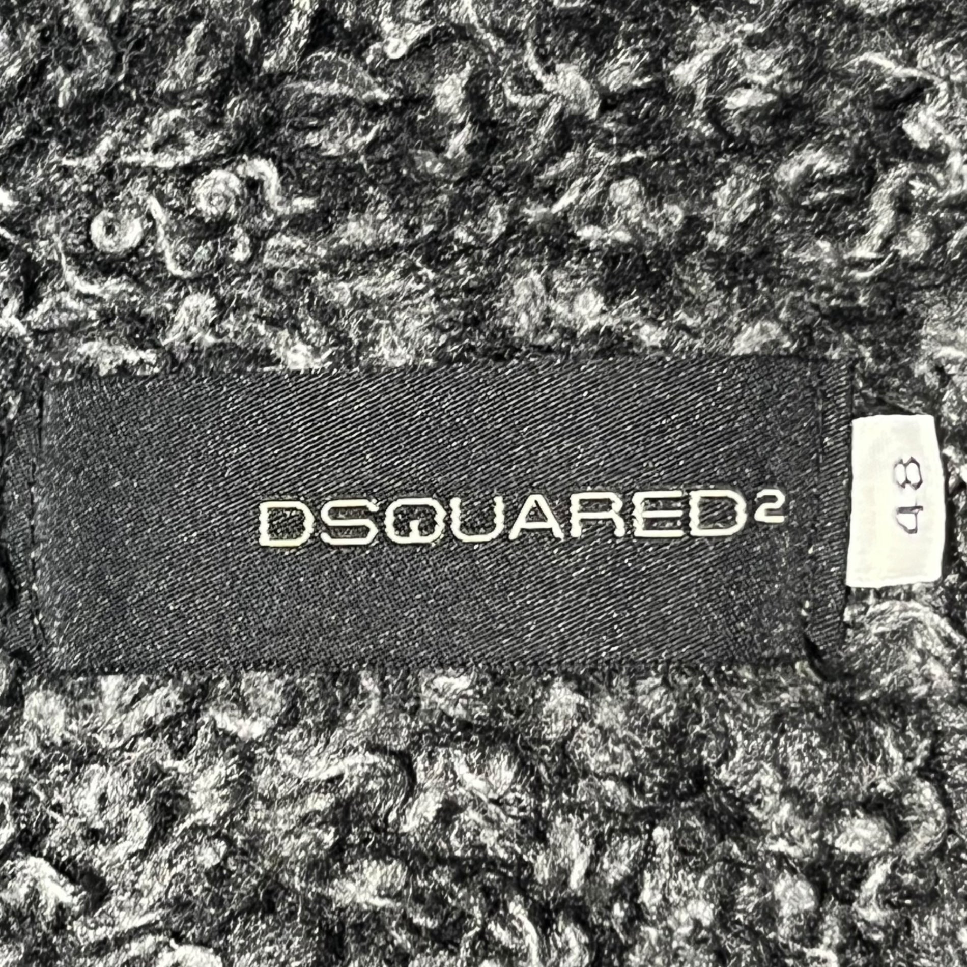 DSQUARED2(ディースクエアード) 00's Boa zip denim jacket ボア ジップ デニム ジャケット T5H08F8 48(L程度) ブラック Y2K