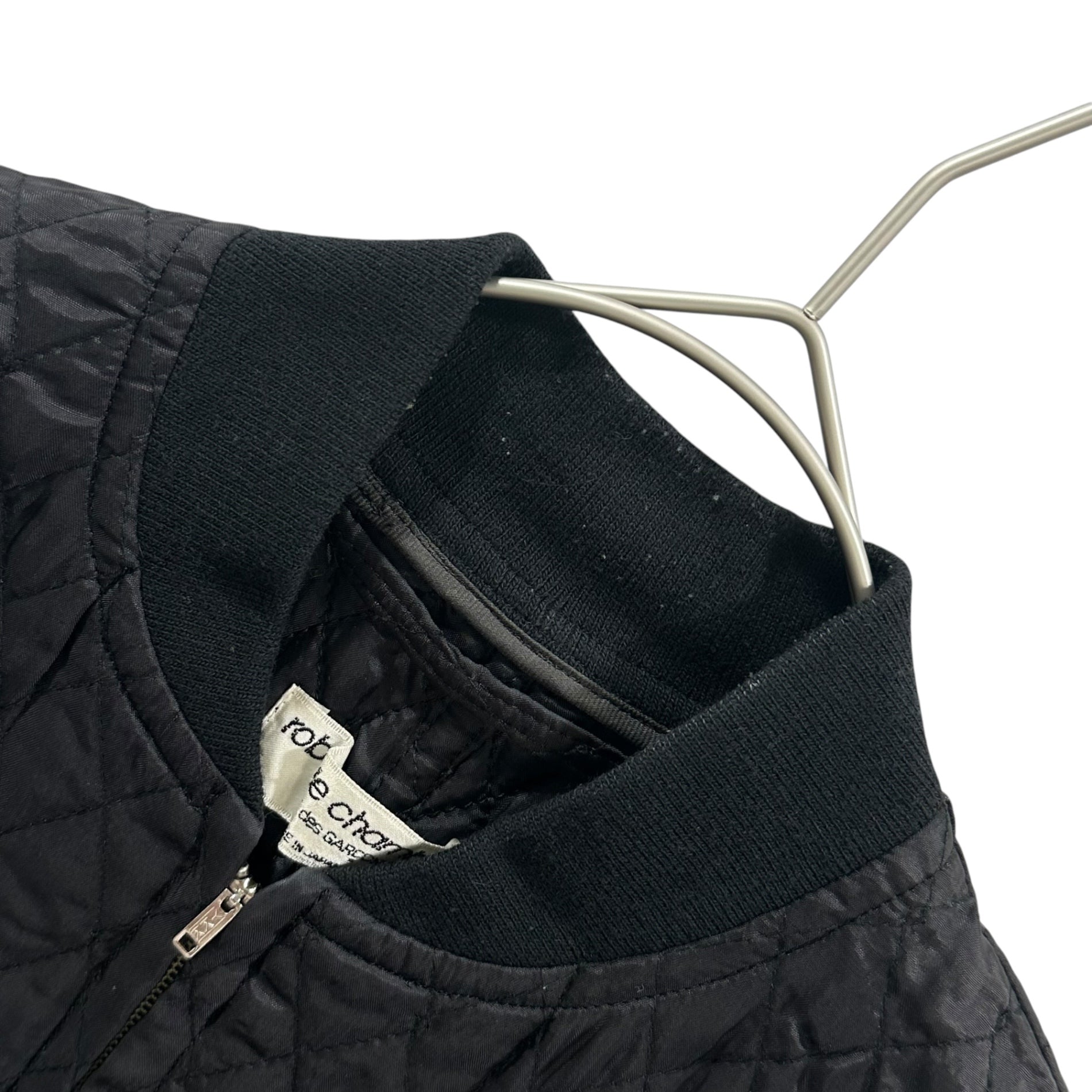 robe de chambre COMME des GARCONS(ローブドシャンブルコムデギャルソン) 89AW Quilted Down Vest キルティング ダウン ベスト RV-110010 表記無(S程度) ブラック AD1989 80's 80年代 アーカイブ