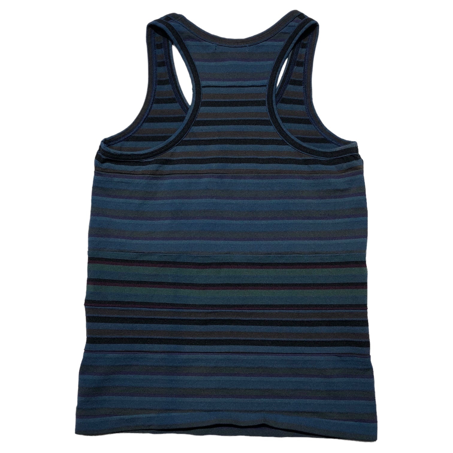 tricot COMME des GARCONS(トリココムデギャルソン) 03SS multi border tank top マルチ ボーダー タンクトップ TJ-T054 表記無し(S程度) ダークブルー ノースリーブ カットソー