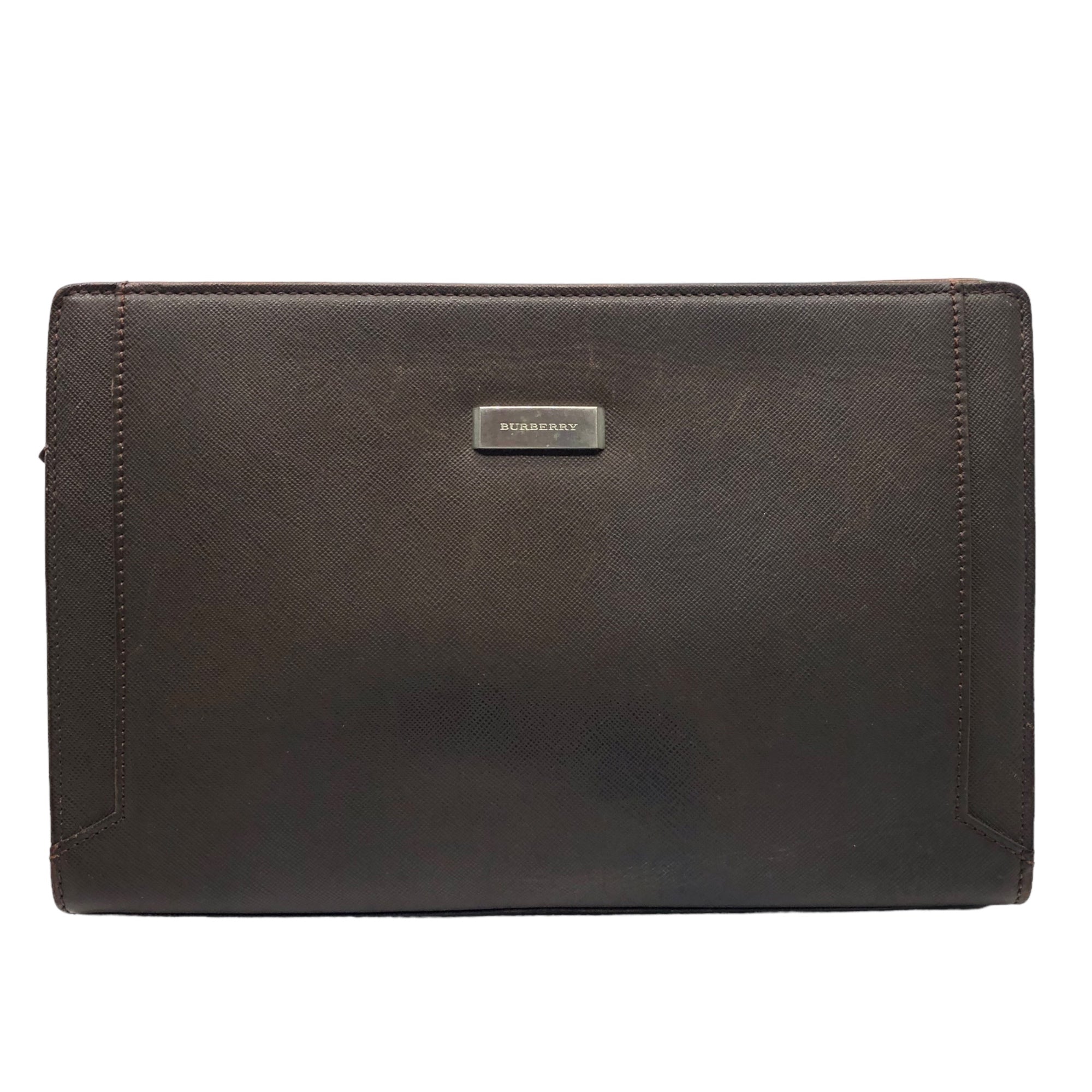 Burberrys(バーバリーズ) leather clutch bag レザー クラッチ バッグ ブラウン セカンド バッグ ポーチ ヴィンテージ