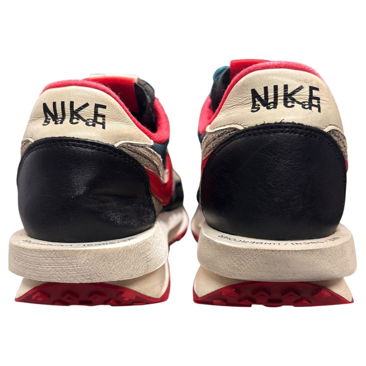 NIKE×UNDERCOVER×SACAI(ナイキ×アンダーカバー×サカイ) LD Waffle "Midnight Spruce/Pale Ivory-Dark Grey-University Red" ワッフル DJ4877-300 27cm マルチカラー 箱付 ローカット スニーカー コラボ