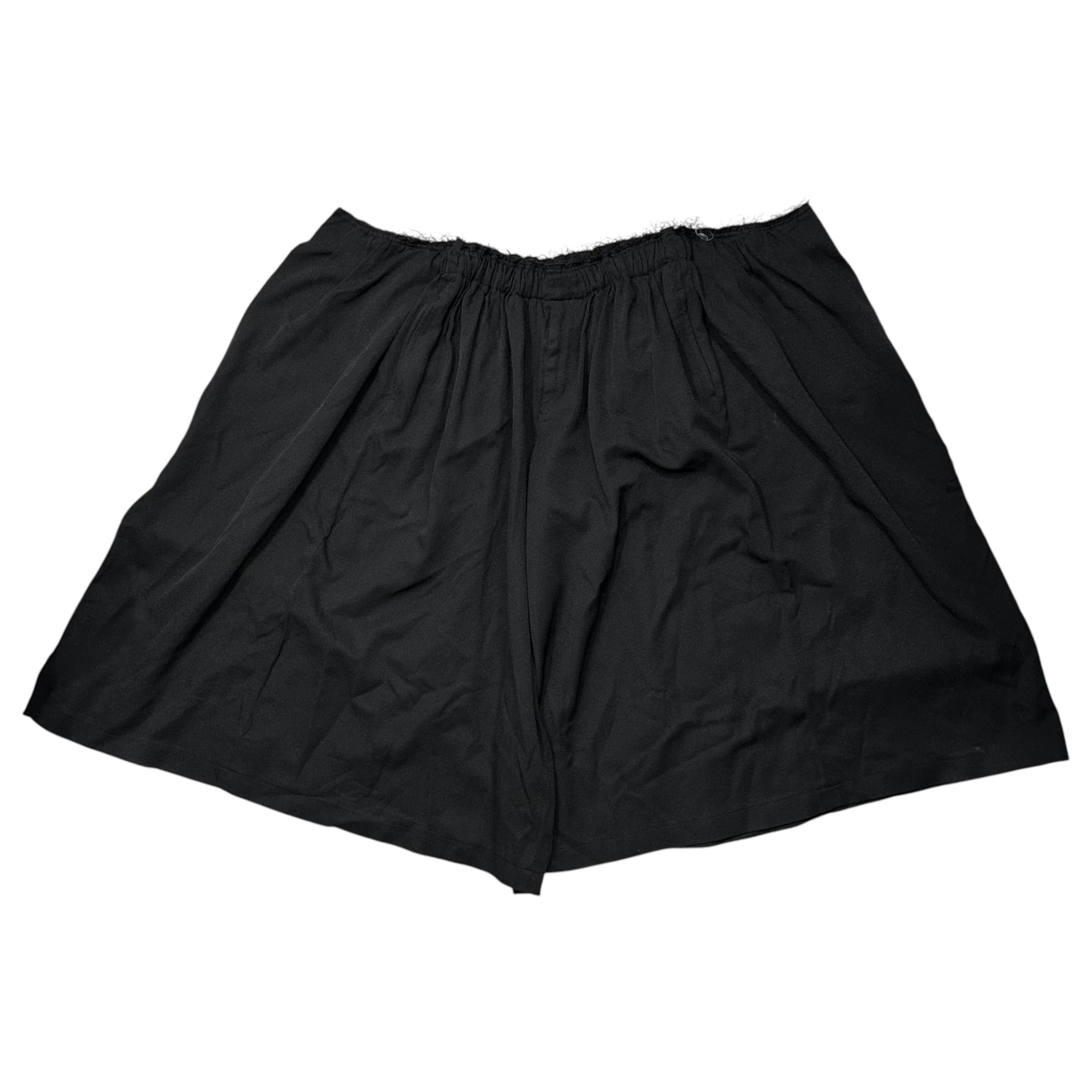 BLACK COMME des GARCONS(ブラックコムデギャルソン) 2018AW Polyester Full-Shrunk Hakama Wide Pants ポリエステル 縮絨 袴 ワイド パンツ 1B-P009 XS ブラック AD2018