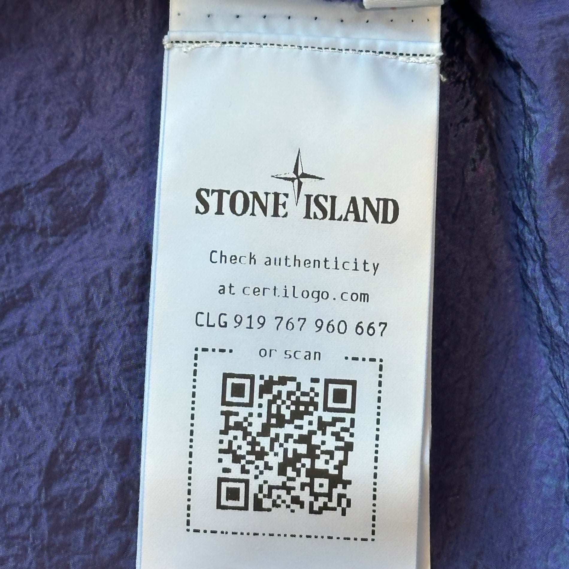 STONE ISLAND(ストーンアイランド) 24SS Nylon Metal Shirt Jacket ナイロン メタル シャツ ジャケット 801511219 XL パープル