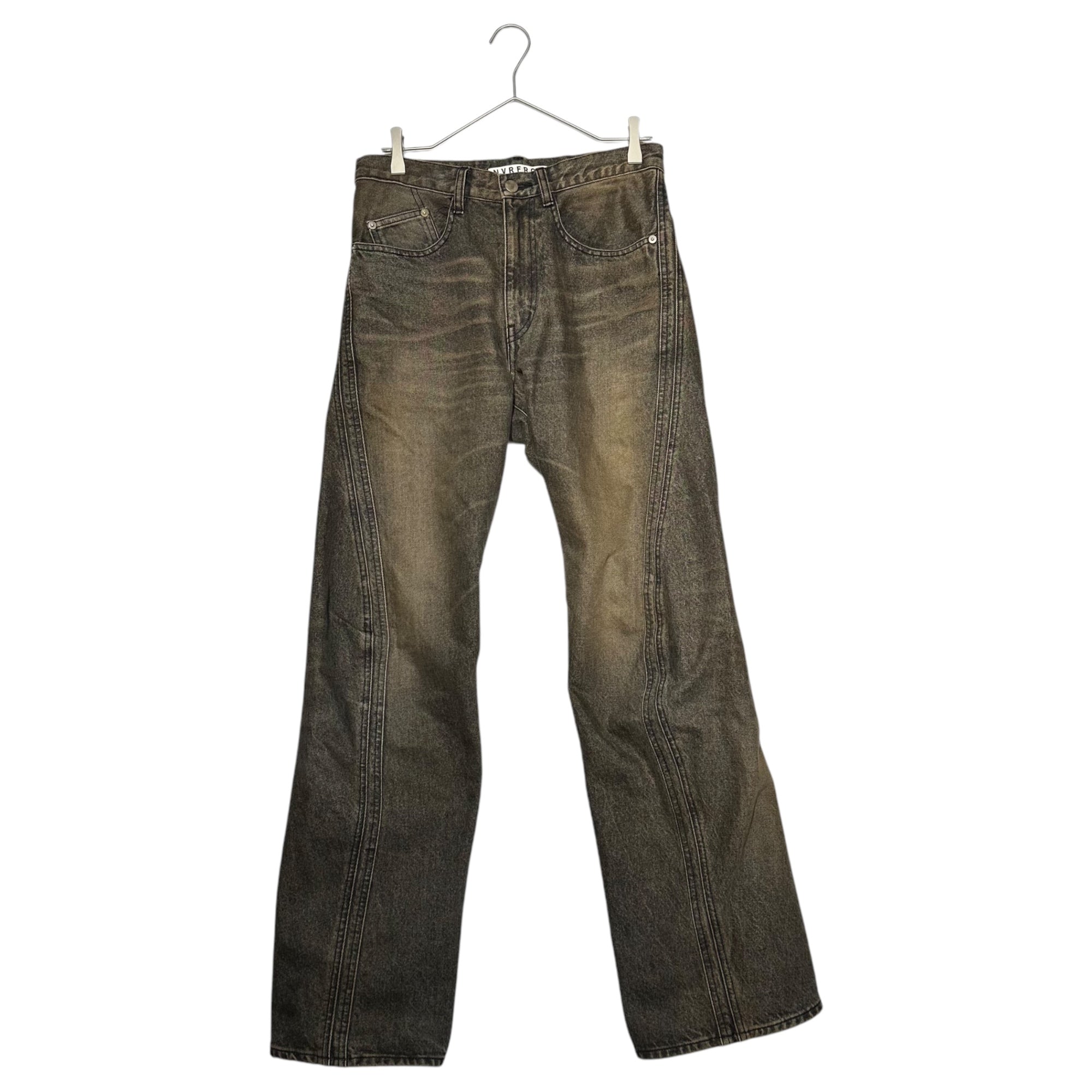 NVRFRGT(ネヴァーフォーゲット) 24AW 3D TWISTED JEANS 3D ツイステッド ジーンズ NF242P03D 1 変形 デニム ワイド バギー パンツ