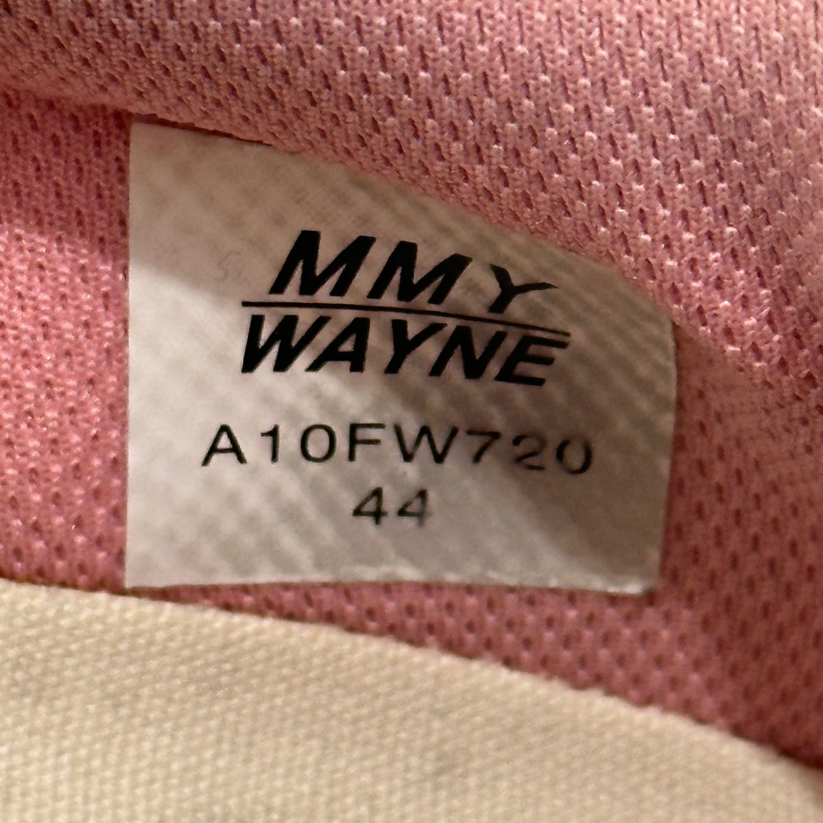 Maison MIHARA YASUHIRO(メゾンミハラヤスヒロ) WAYNE OG Sole Canvas Low-top Sneaker ウェイン ローカット スニーカー A10FW720 44(28cm程度) ピンク×ホウィト