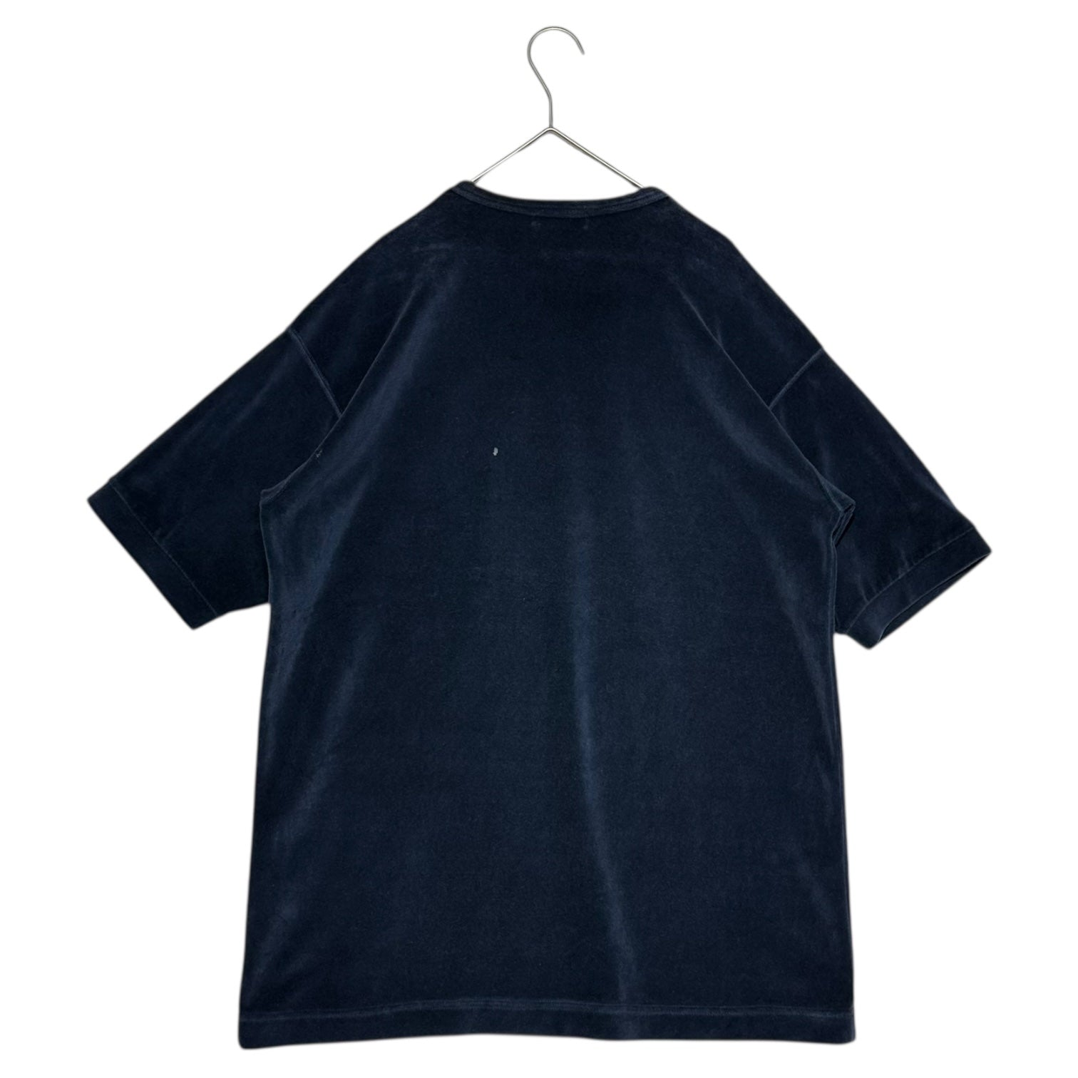 COMME des GARCONS HOMME(コムデギャルソンオム) 96AW Vintage Velour S/S Tee ヴィンテージ ベロア 半袖 Tシャツ HT-100220 表記無(M程度) ネイビー AD1996 カットソー 90年代 田中オム